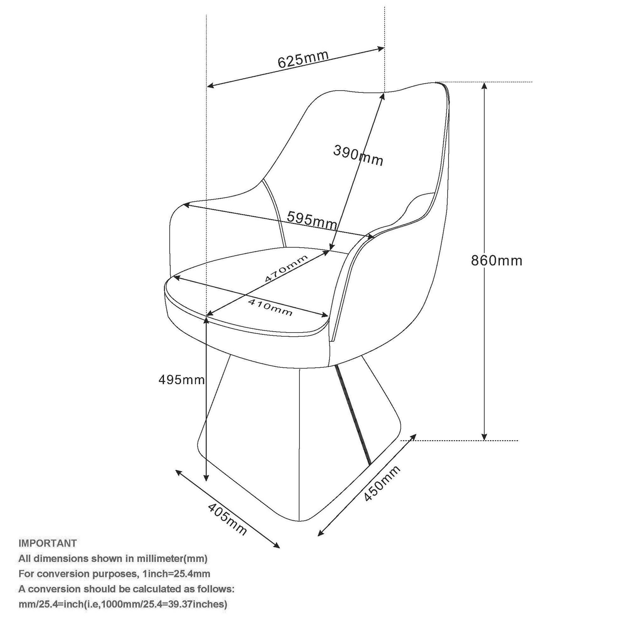 Caprese Swivel Dining/Accent Chair