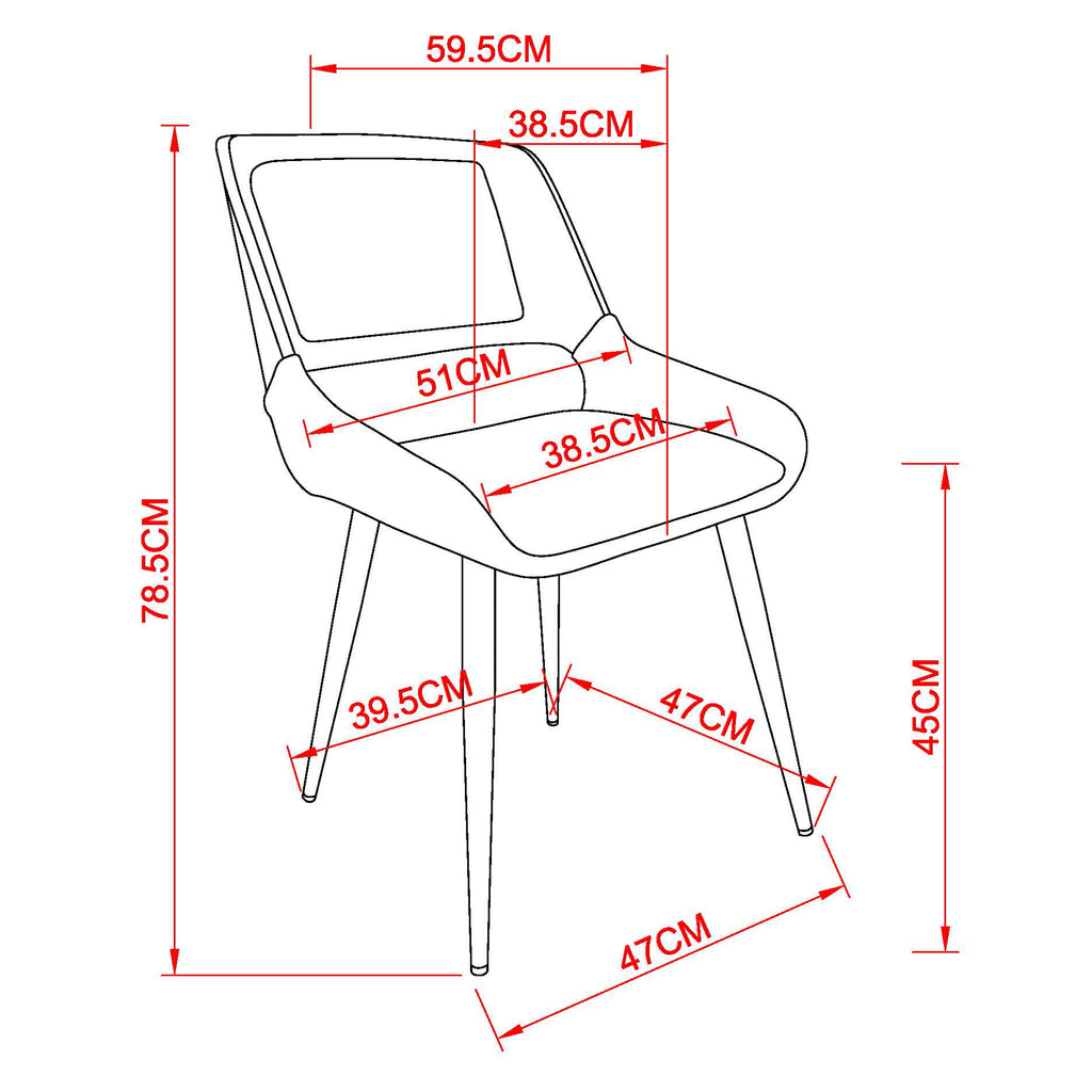 Hudson Dining Chair, Fabric