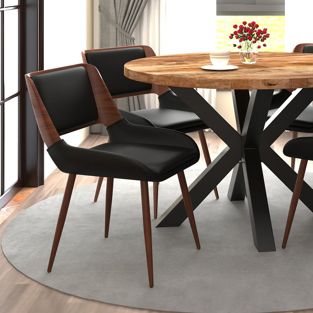 Hudson Dining Chair, Faux Leather