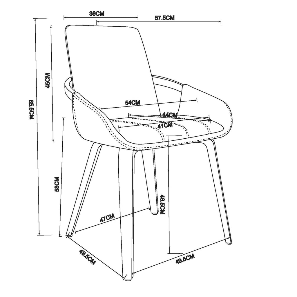 Caspian Dining Chair, Set Of 2