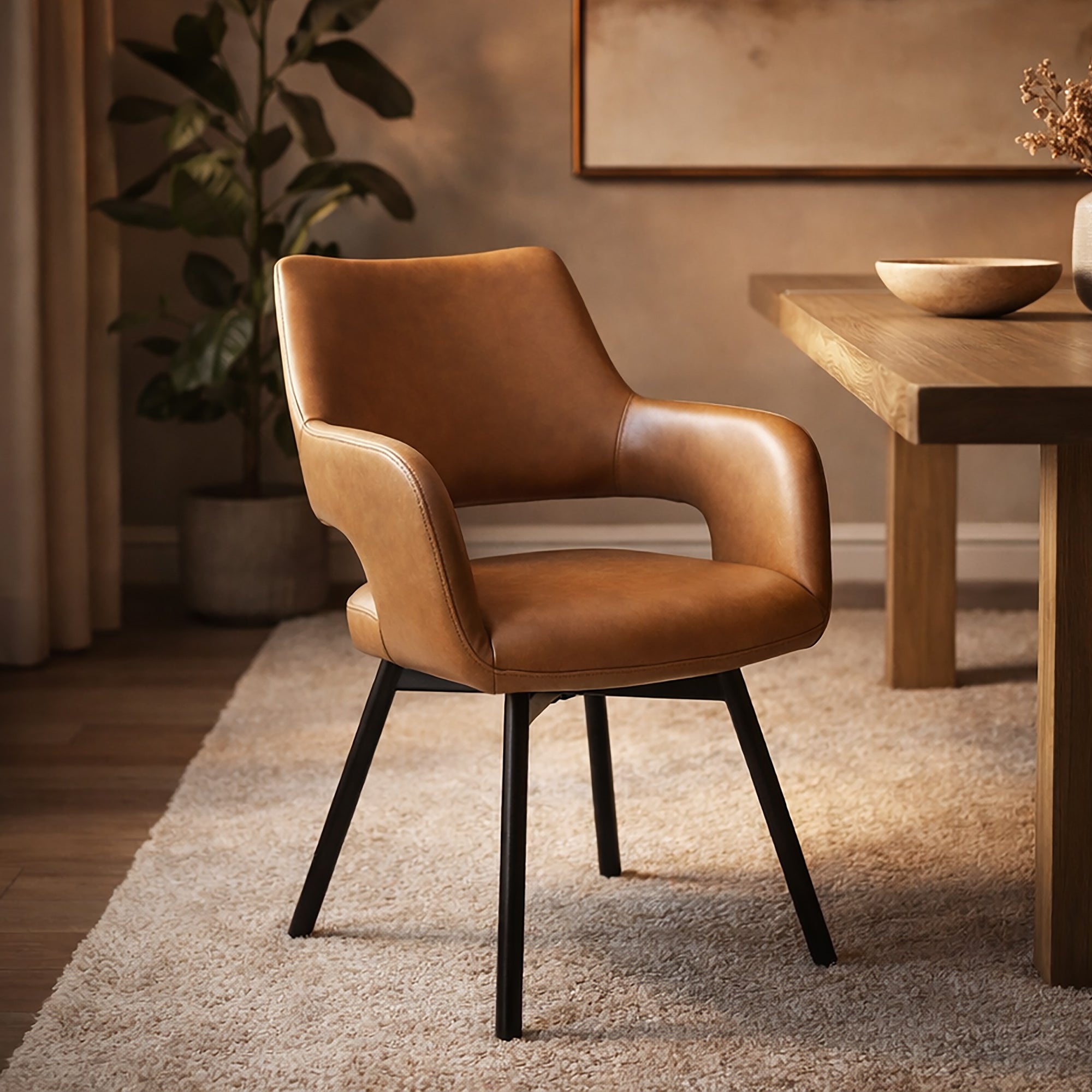 Ryder Swivel Dining/Accent Chair, Set Of 2