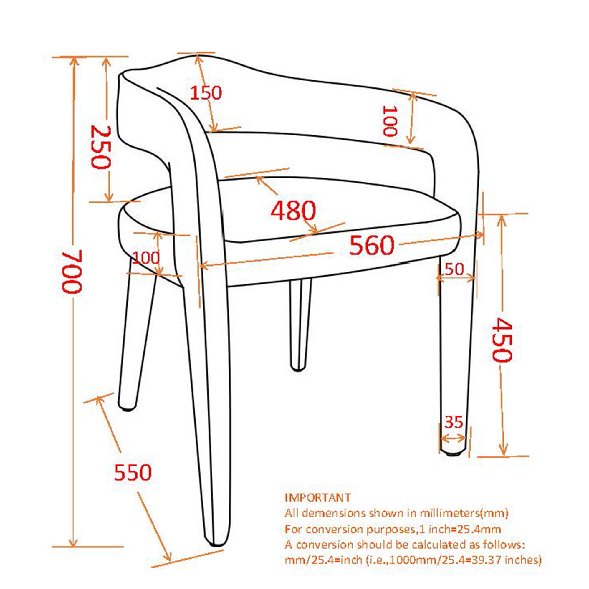 Caden Dining Chair, Set Of 2