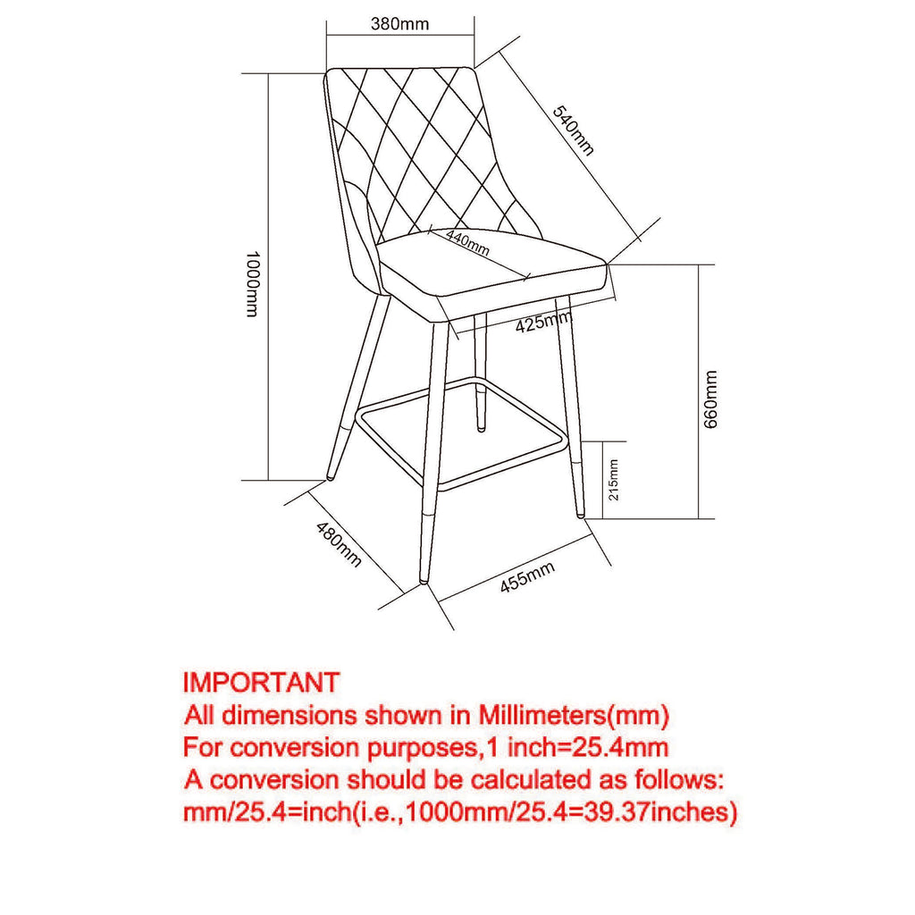 Devo 26" Counter Stool, Set Of 2