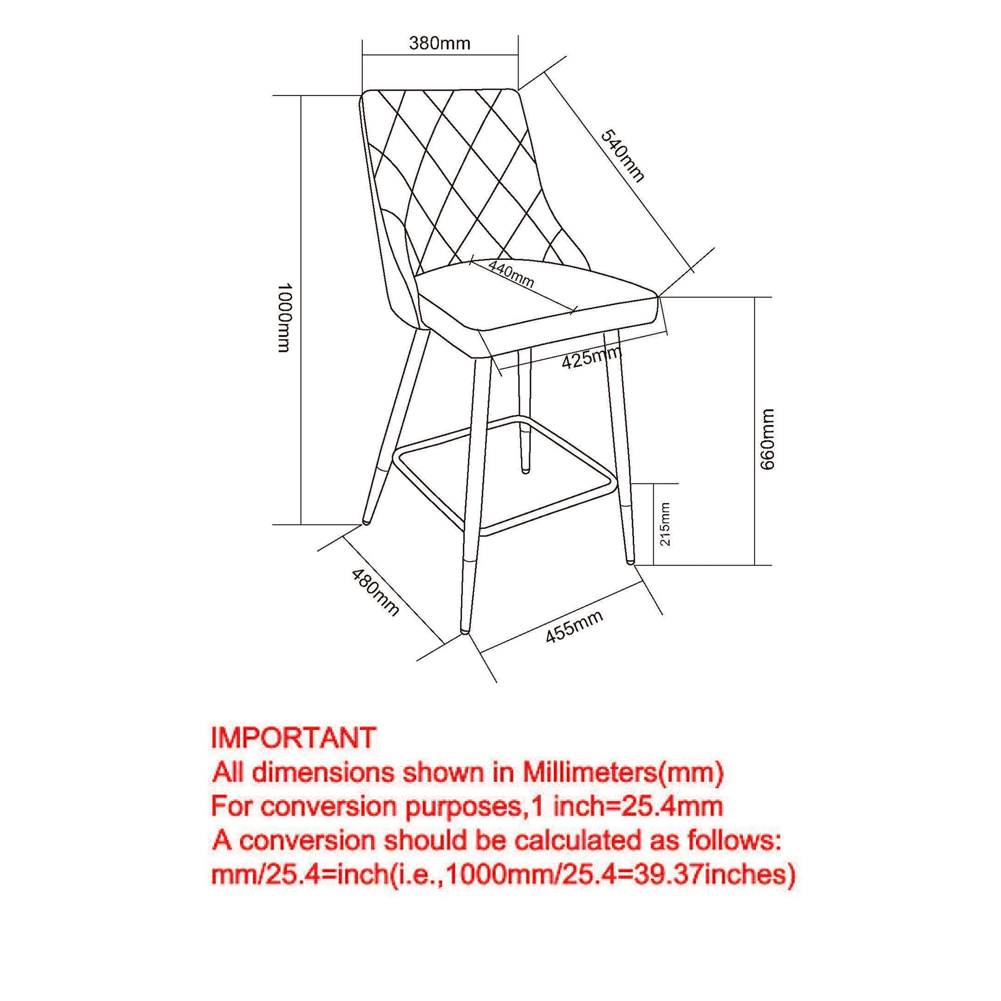 Devo 26" Counter Stool, Set Of 2