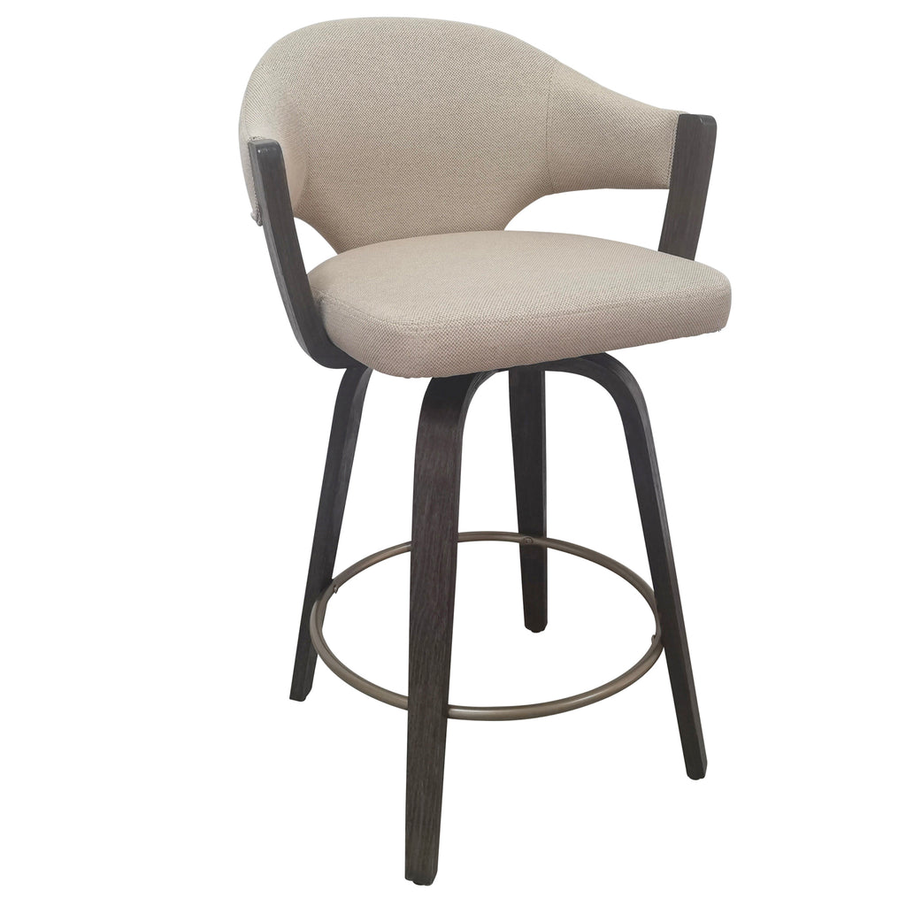 Freya 26" Counter Stool W/Swivel, Set Of 2