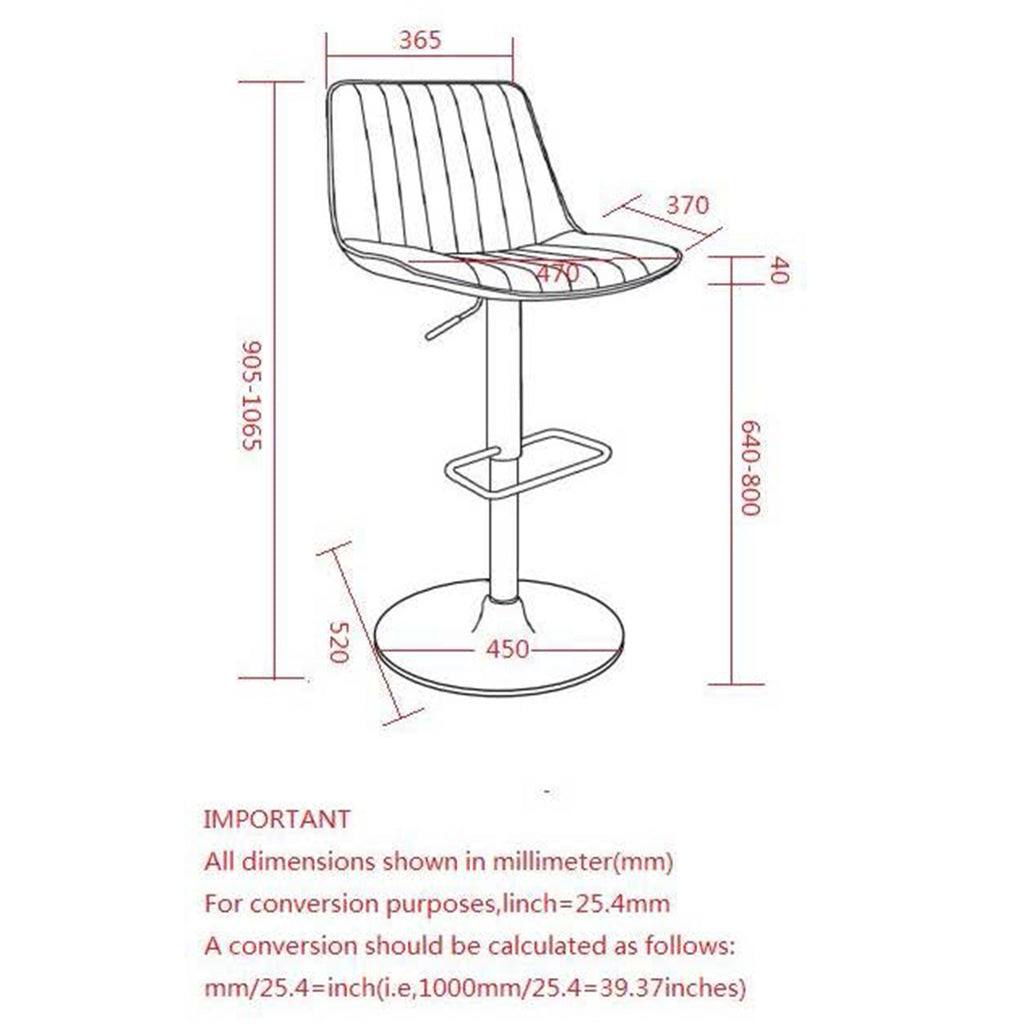 Kosi Adjustable Air-Lift Stool, Set Of 2