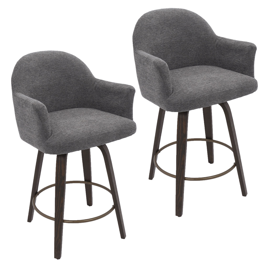 Torra 26" Counter Stool W/Swivel, Set Of 2