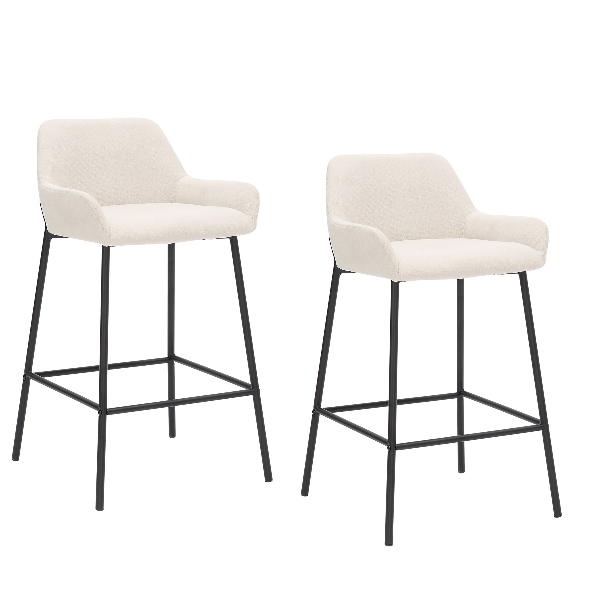Baily 26" Counter Stool, Fabric, Set Of 2