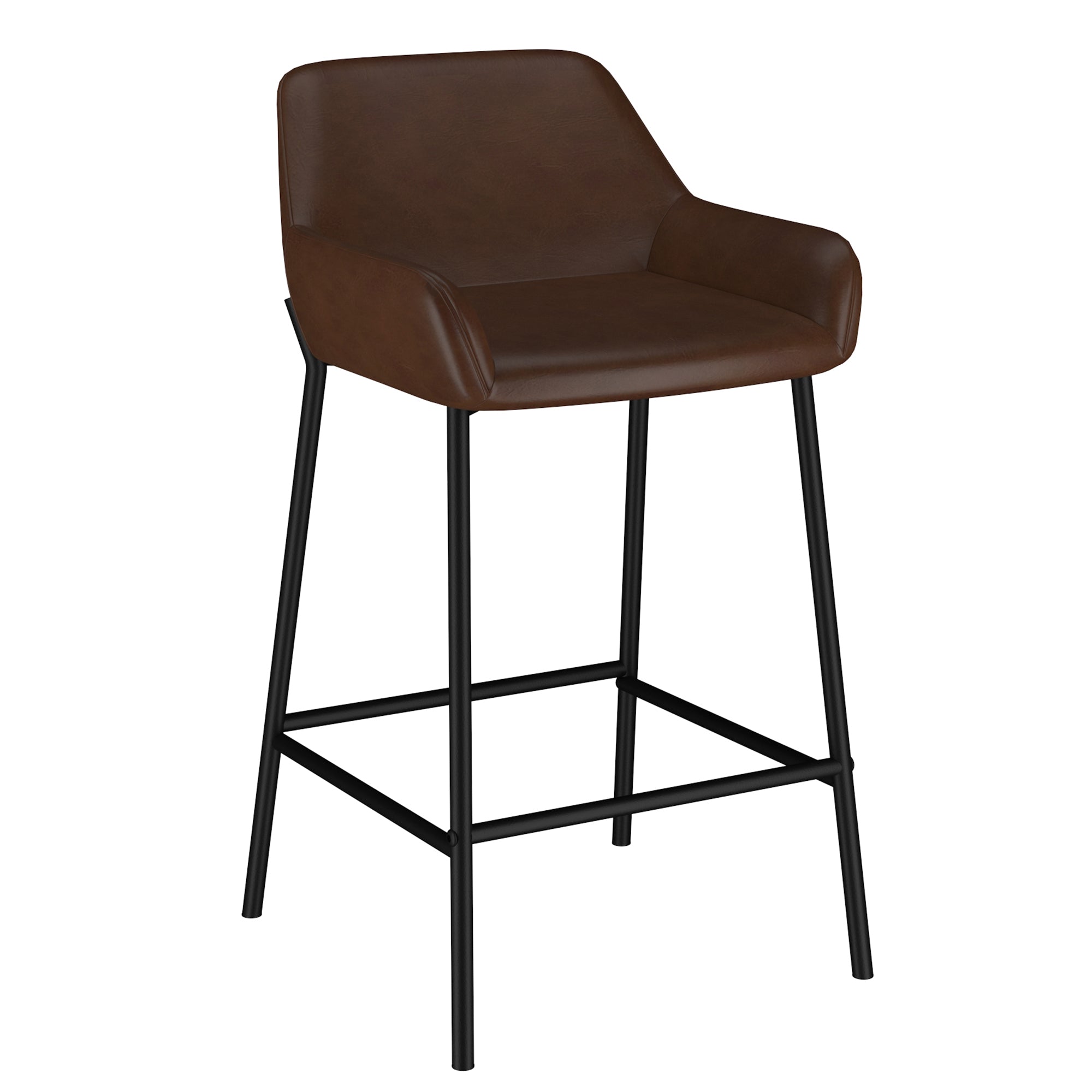Baily 26" Counter Stool, Pu, Set Of 2