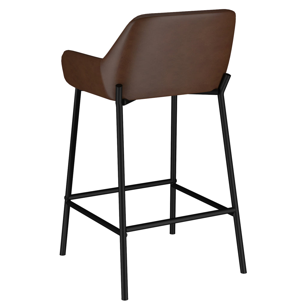 Baily 26" Counter Stool, Pu, Set Of 2