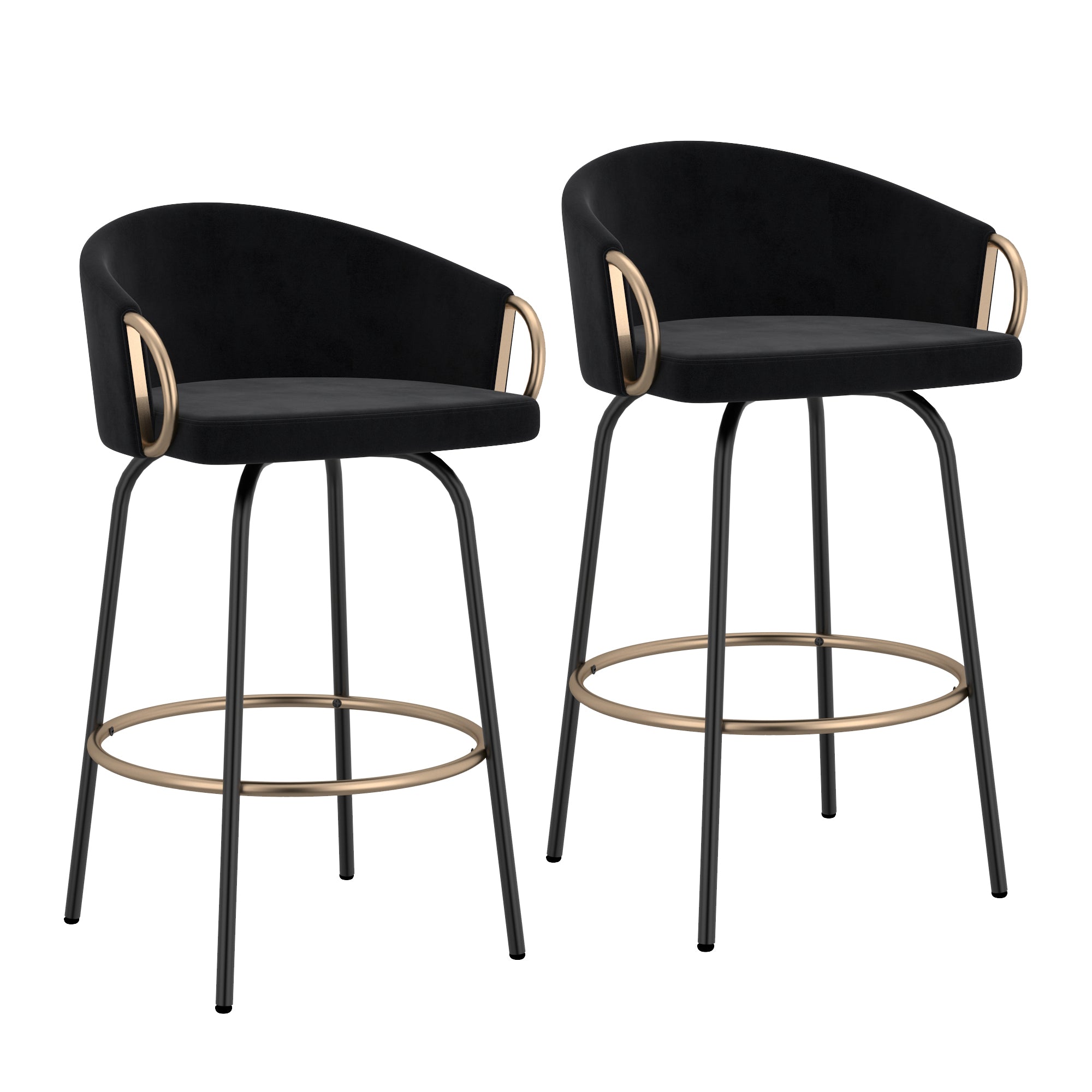 Lavo 26" Counter Stool W/Swivel, Set Of 2