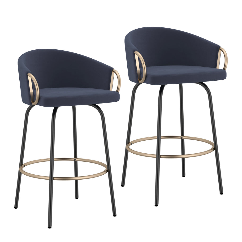 Lavo 26" Counter Stool W/Swivel, Set Of 2