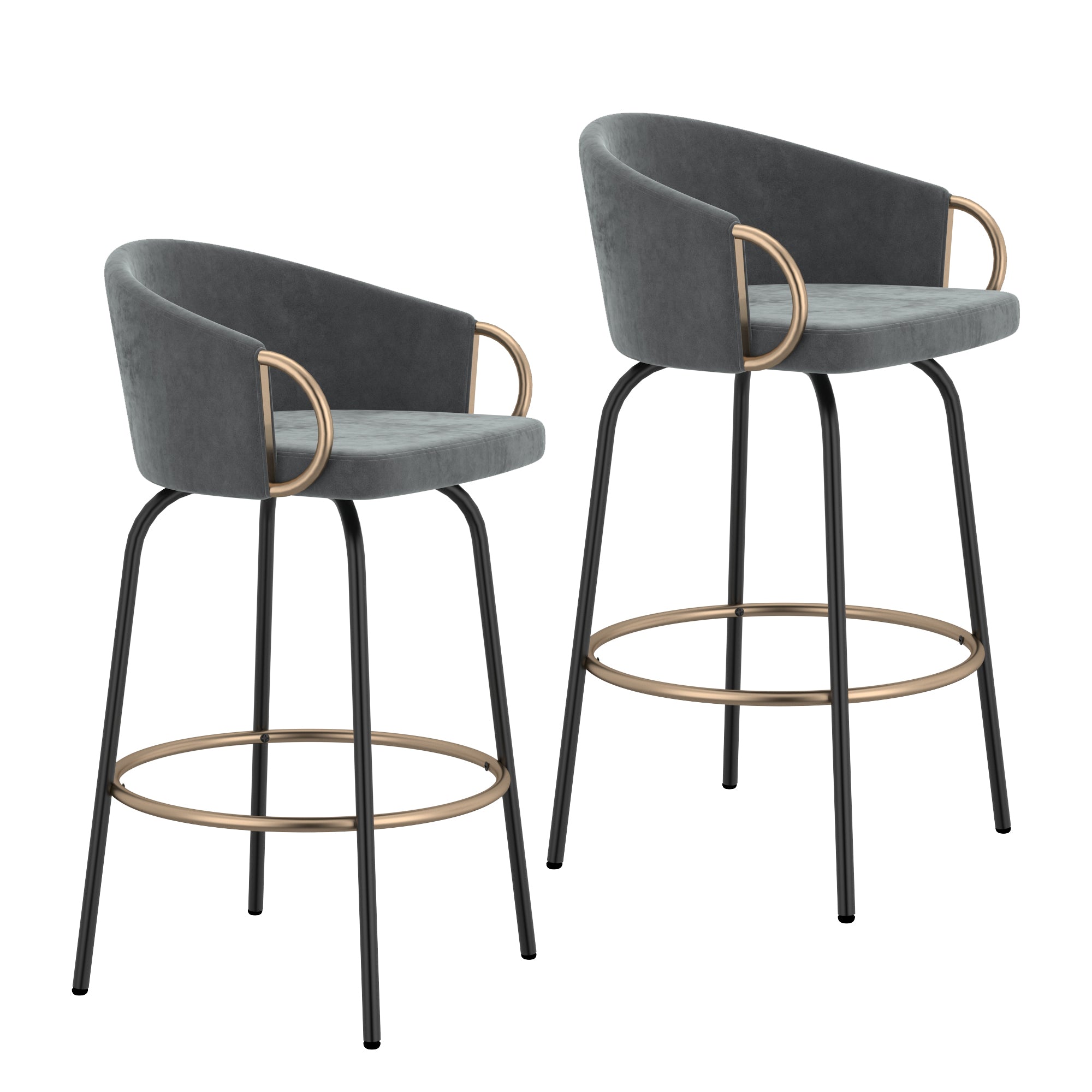 Lavo 26" Counter Stool W/Swivel, Set Of 2