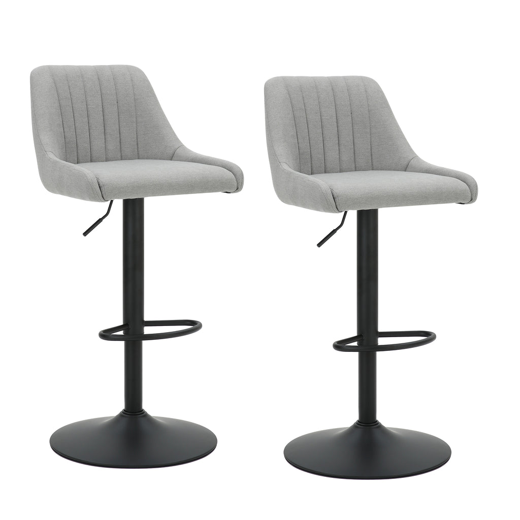 Kron Air-Lift Stool, Fabric, Set Of 2