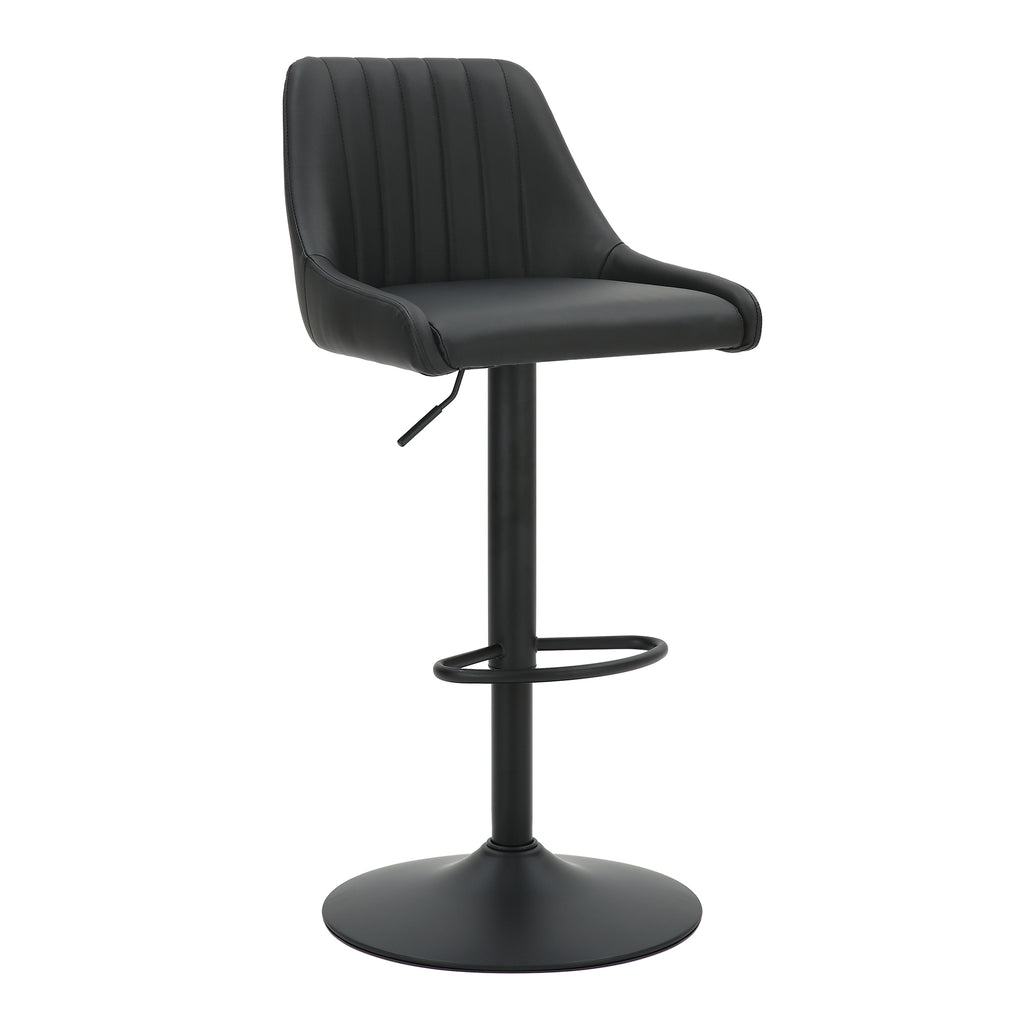 Kron Air-Lift Stool, Faux Leather, Set Of 2