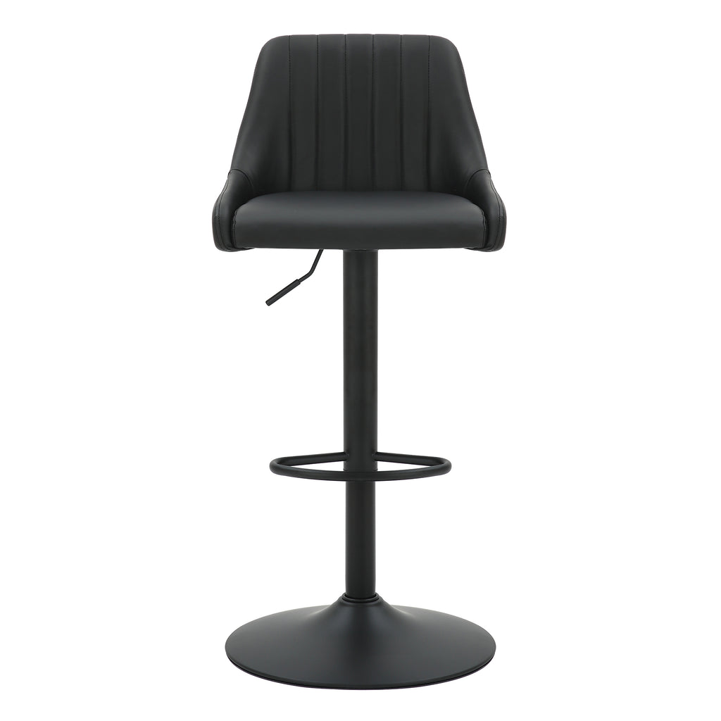 Kron Air-Lift Stool, Faux Leather, Set Of 2