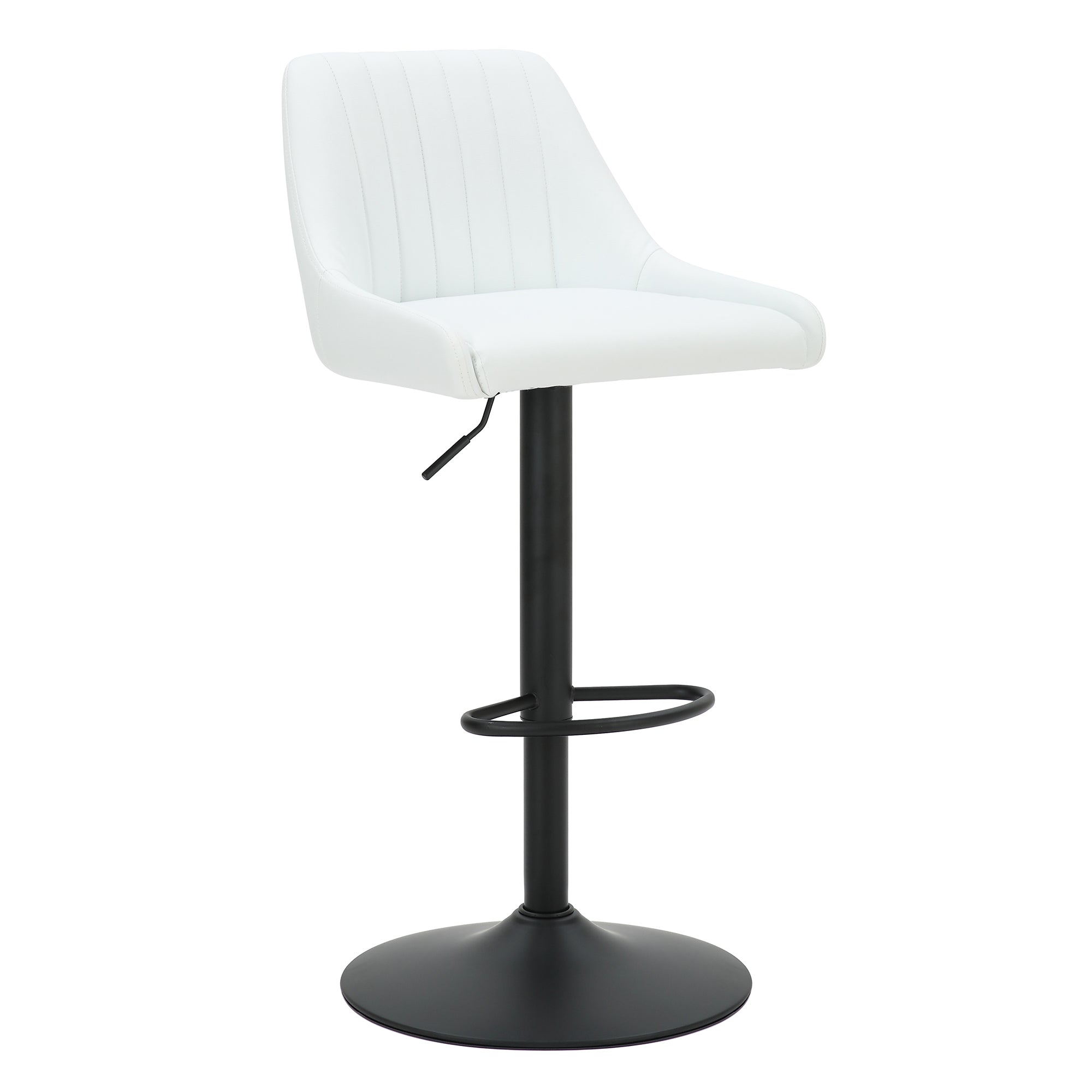Kron Air-Lift Stool, Faux Leather, Set Of 2