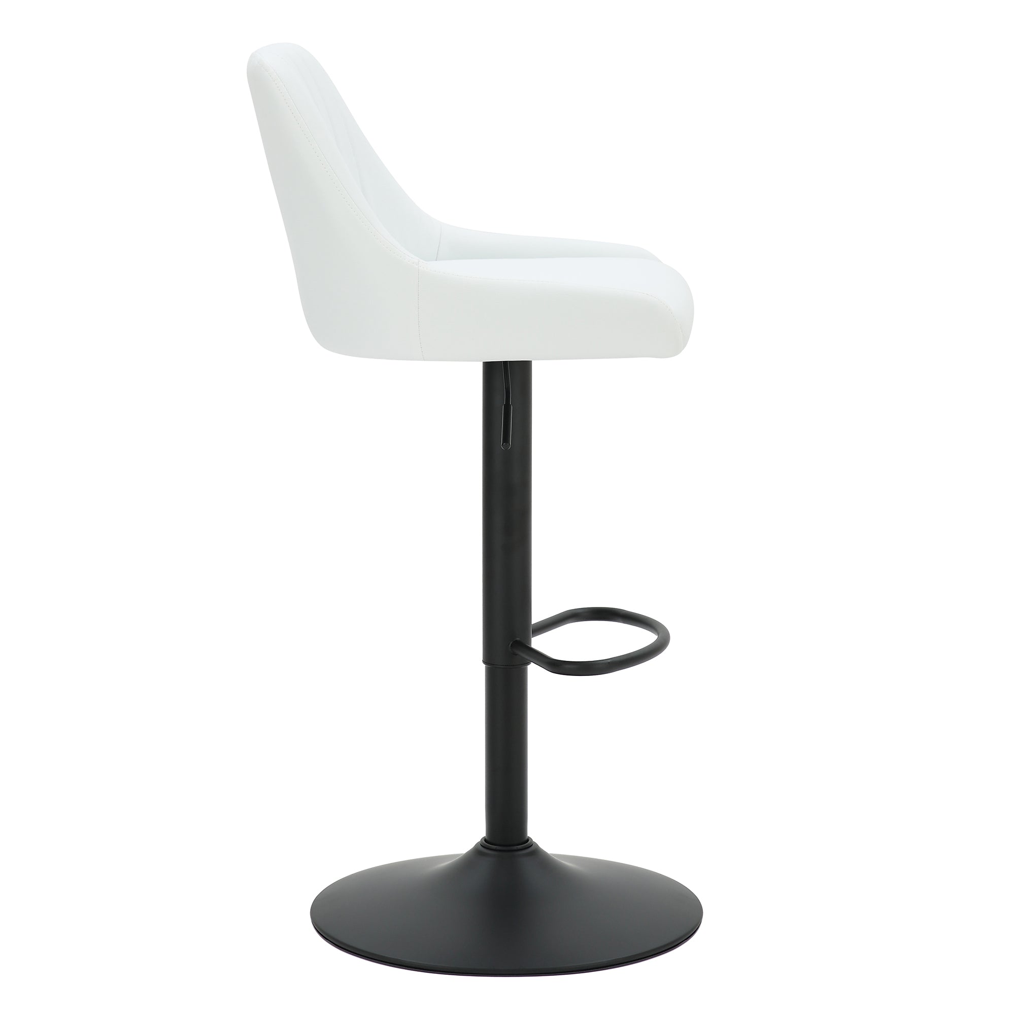 Kron Air-Lift Stool, Faux Leather, Set Of 2