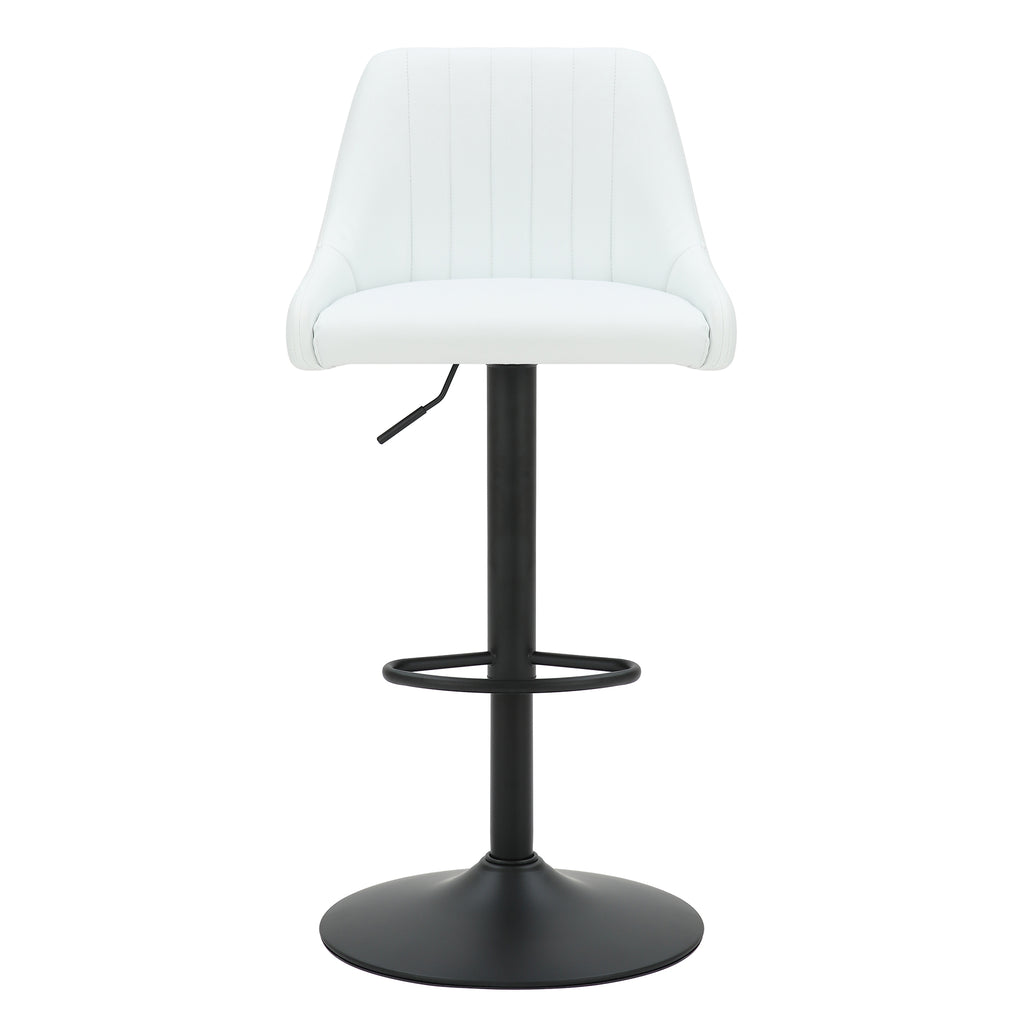 Kron Air-Lift Stool, Faux Leather, Set Of 2