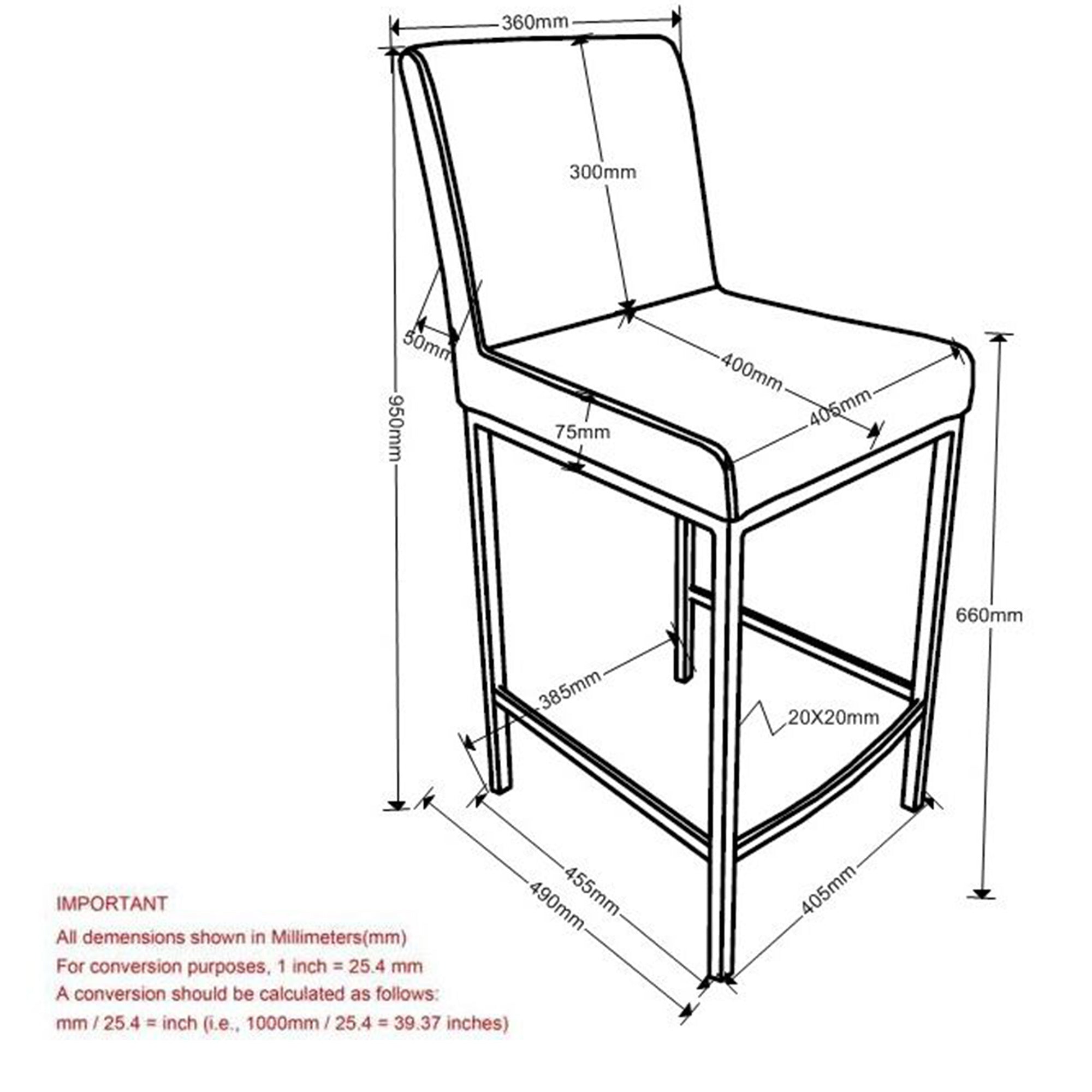 Porto 26" Counter Stool, Set Of 2