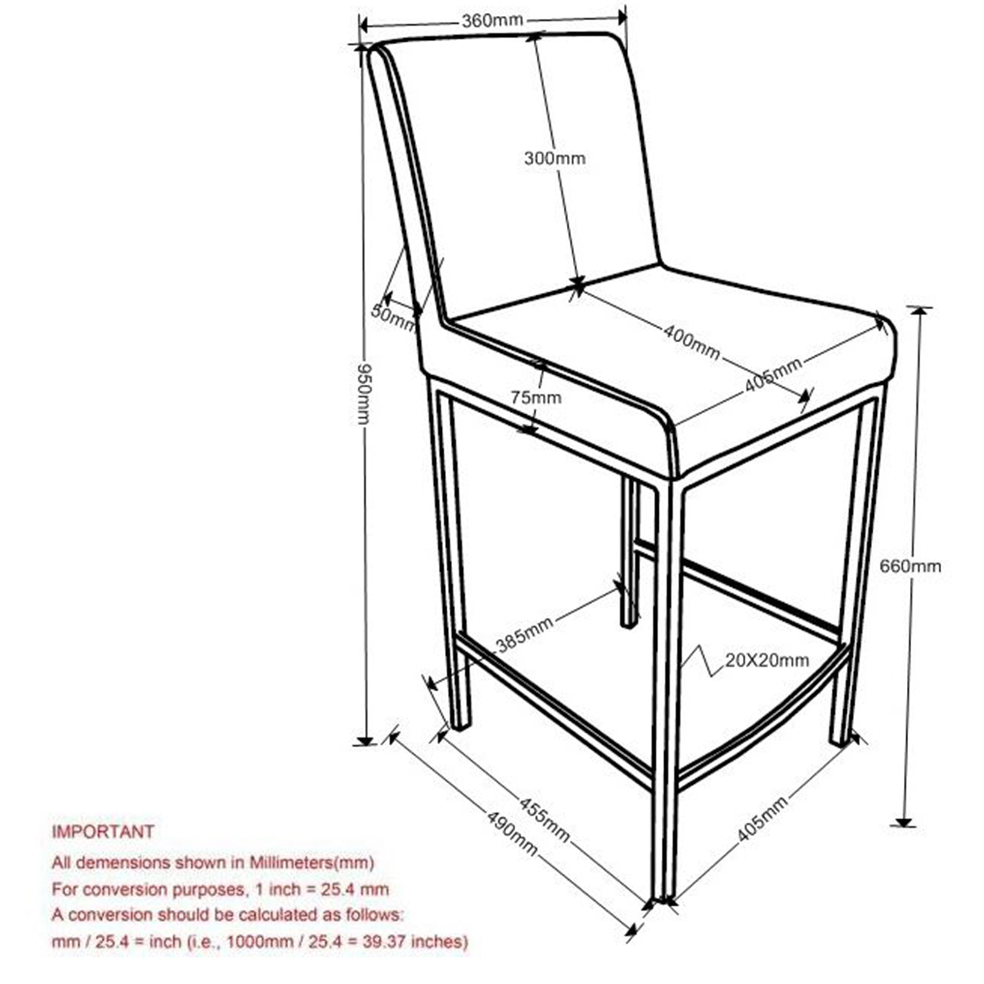 Porto 26" Counter Stool, Set Of 2