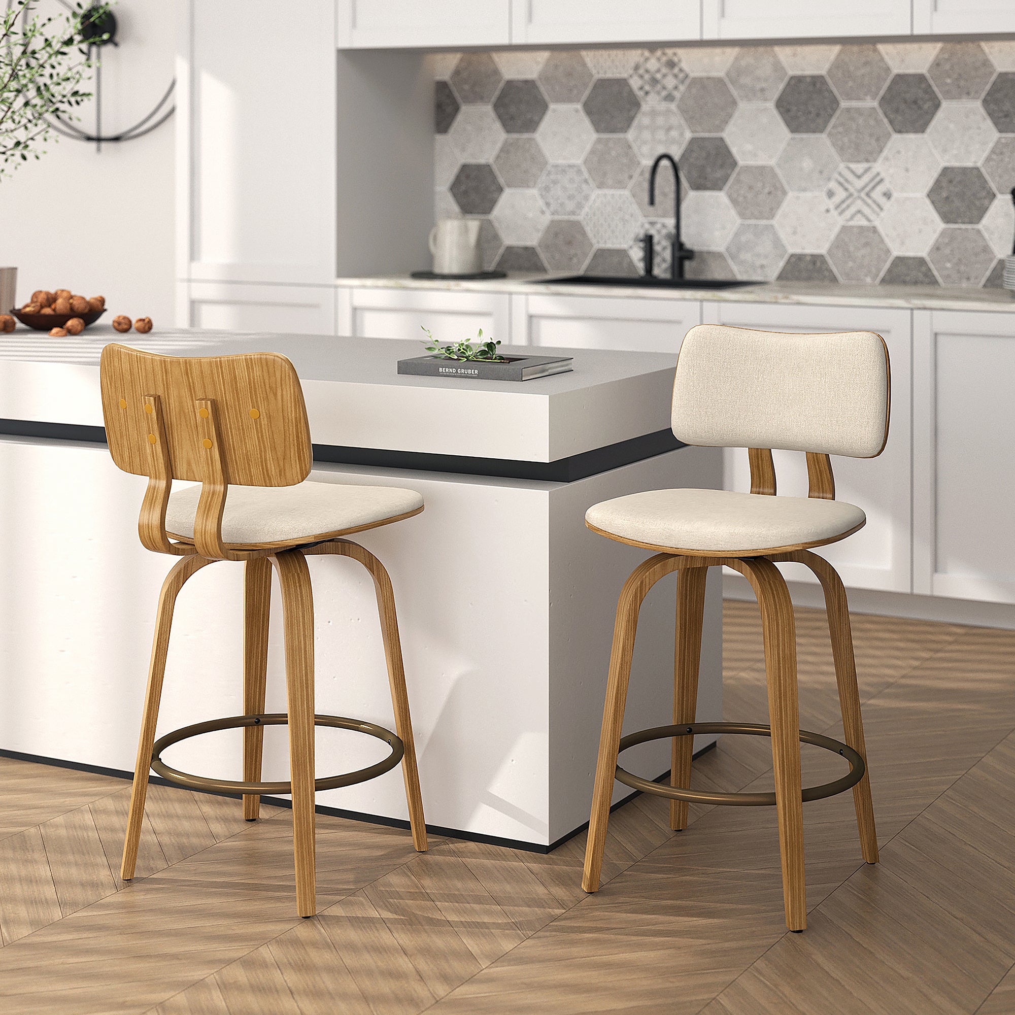 Zuni 26" Counter Stool W/Swivel, Fabric