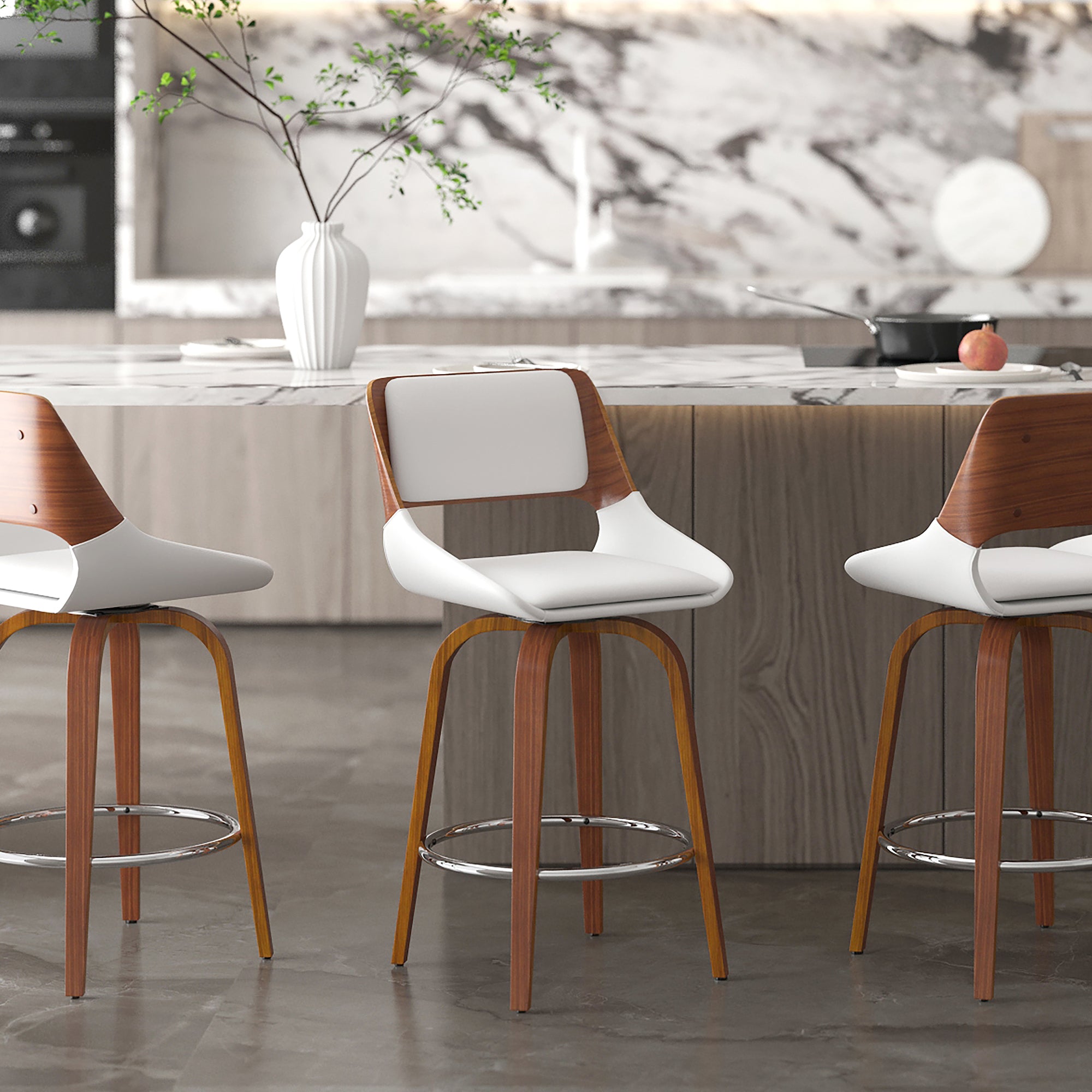 Hudson 26" Counter Stool W/Swivel, Pu