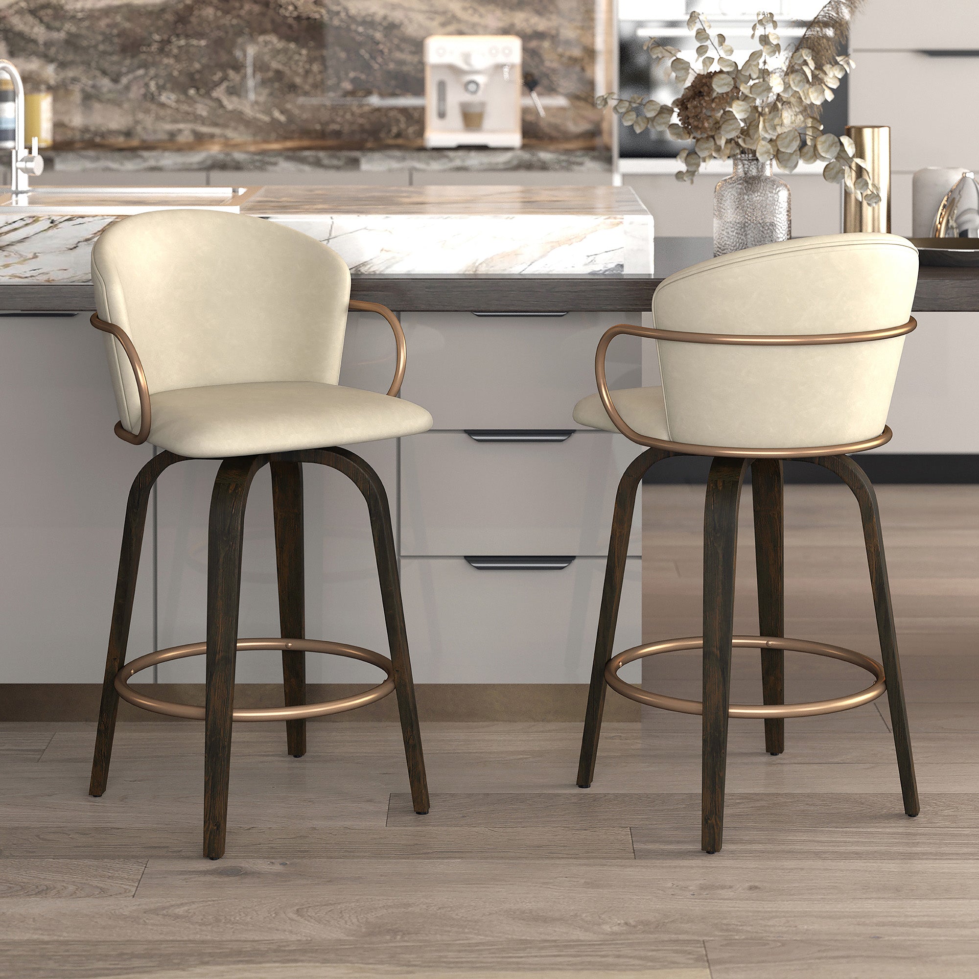 Lawson 26" Counter Stool W/Swivel, Set Of 2