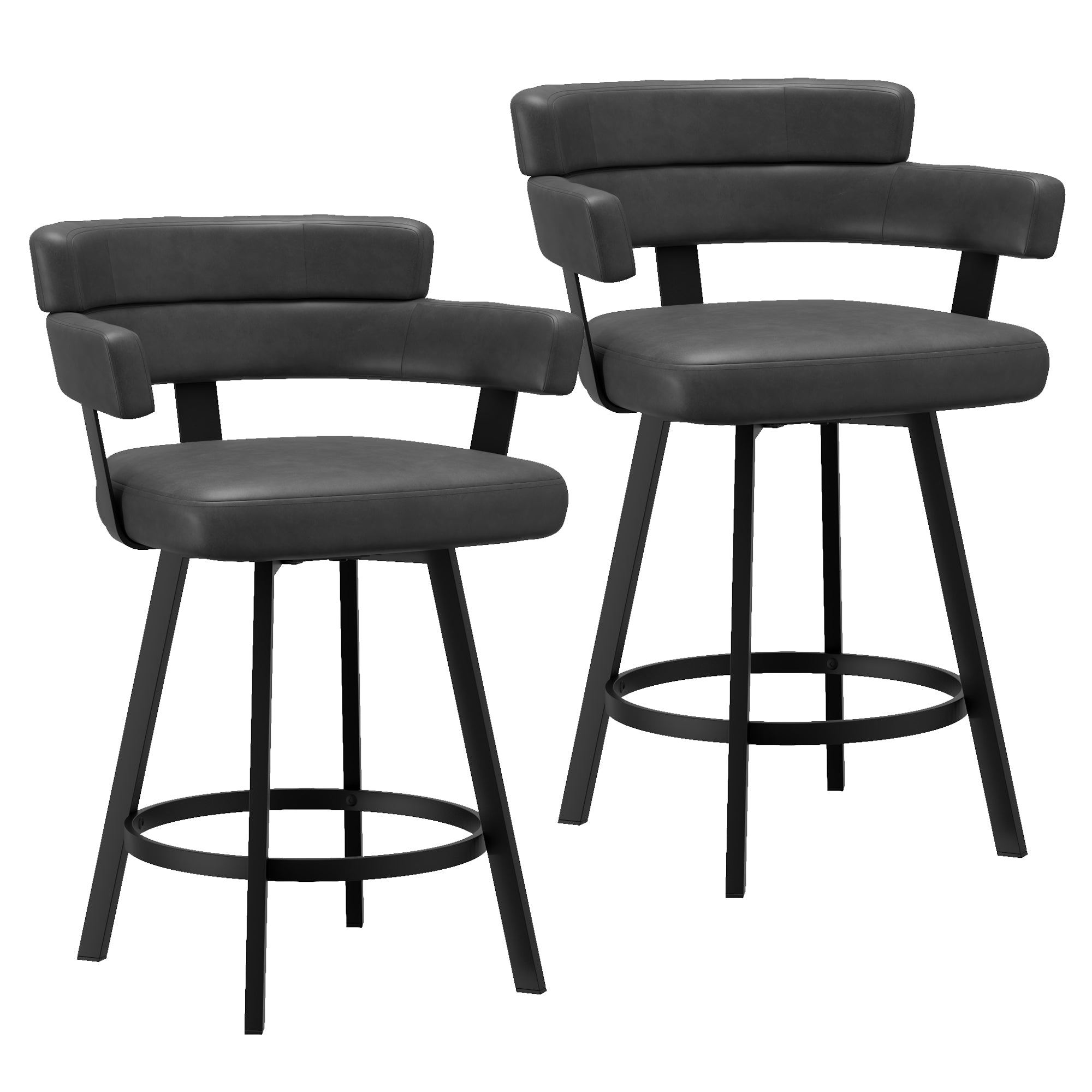 Oberon 26" Counter Stool W/Swivel, Set Of 2