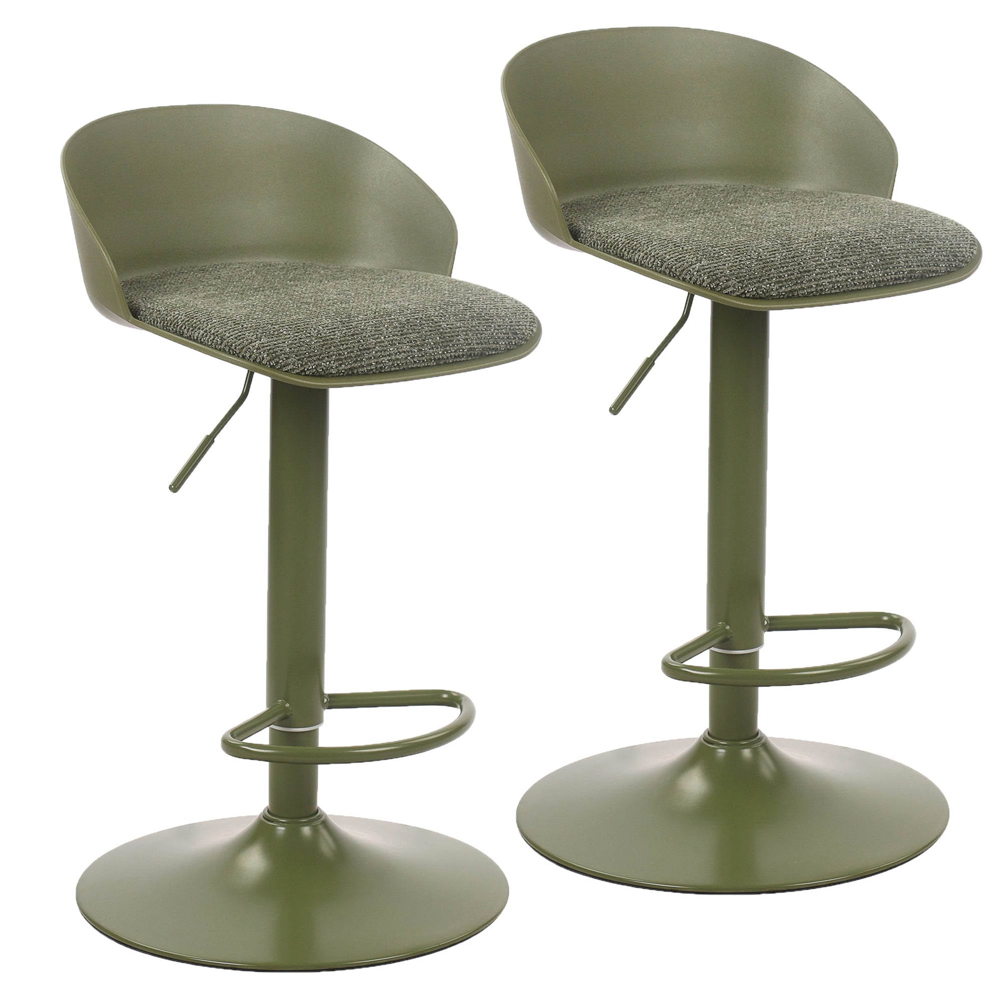 Mabel Adjustable Air-Lift Stool, Set Of 2
