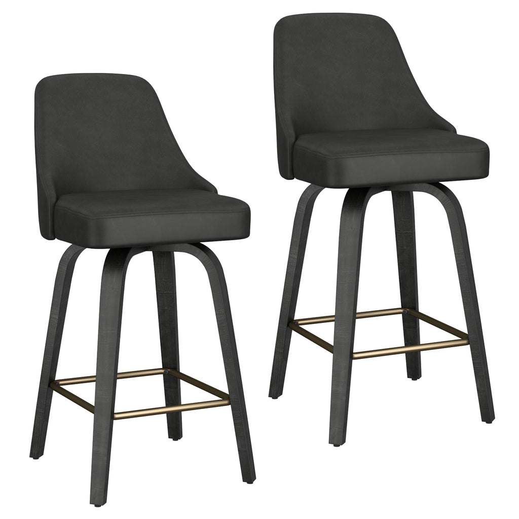 Oakley 26" Counter Stool W/Swivel, Set Of 2
