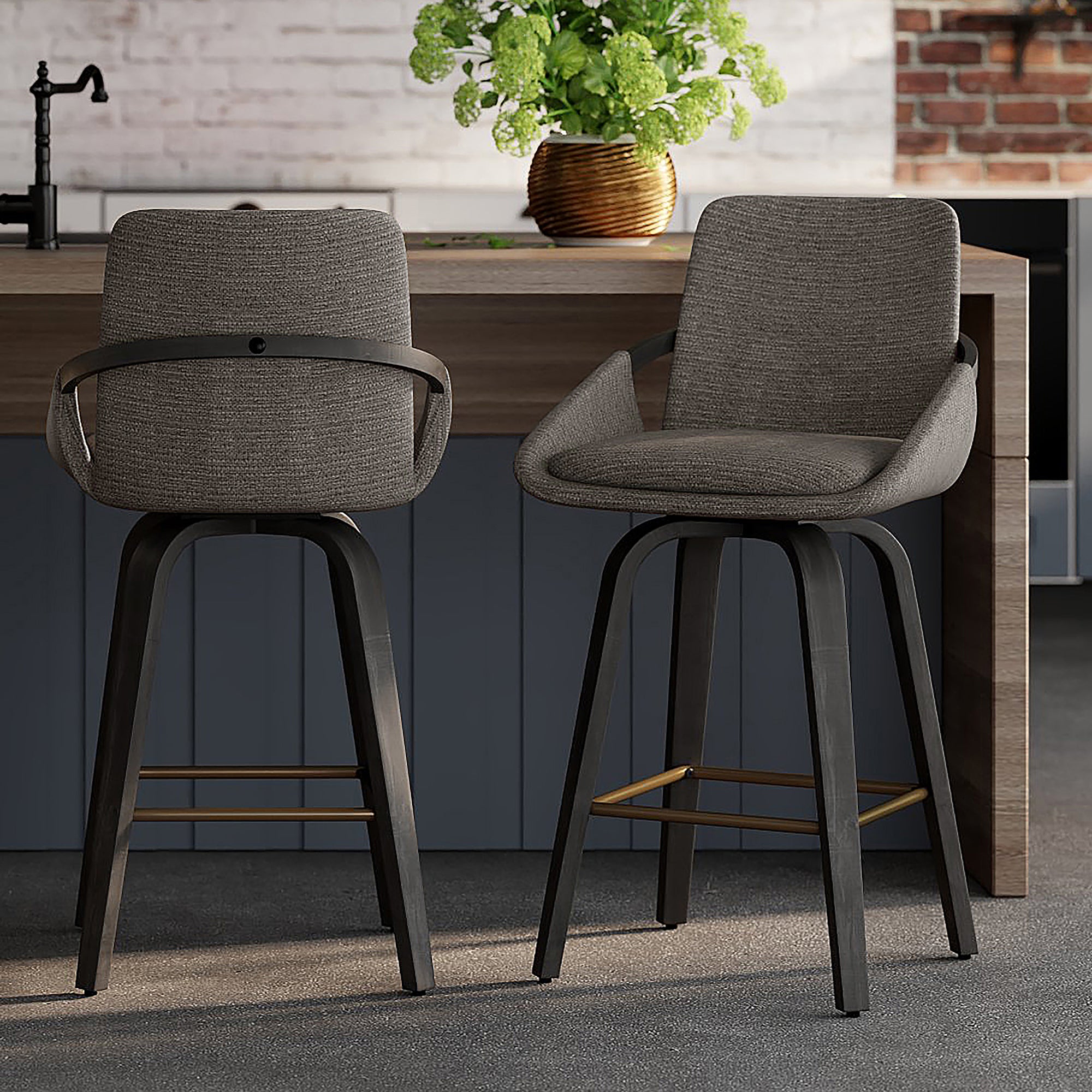Parker 26" Counter Stool W/Swivel, Set Of 2