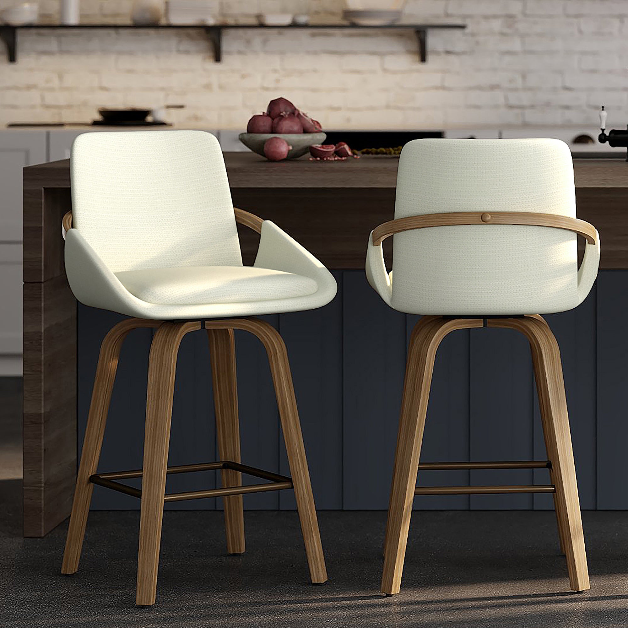 Parker 26" Counter Stool W/Swivel, Set Of 2