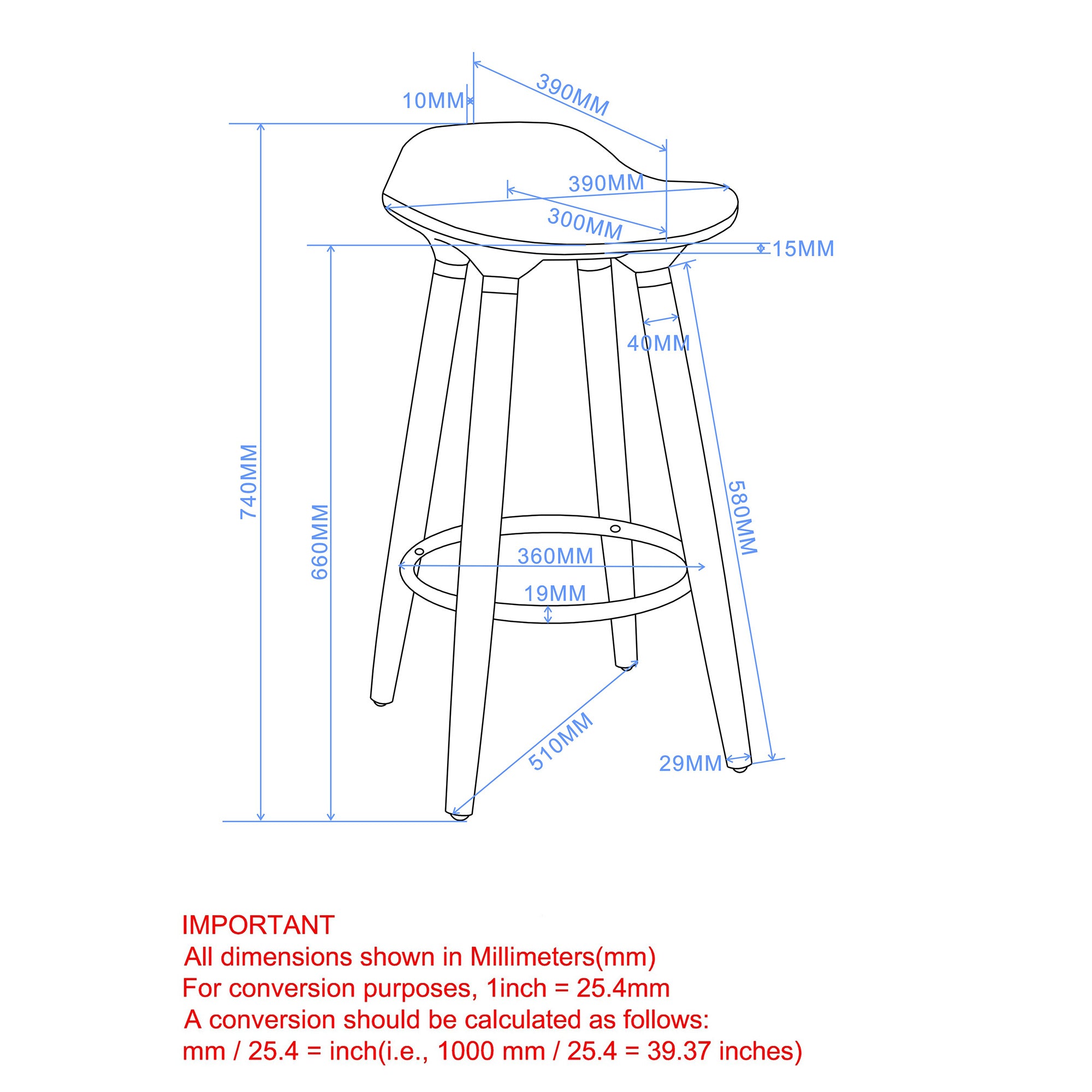 Trex 26" Counter Stool, Set Of 2