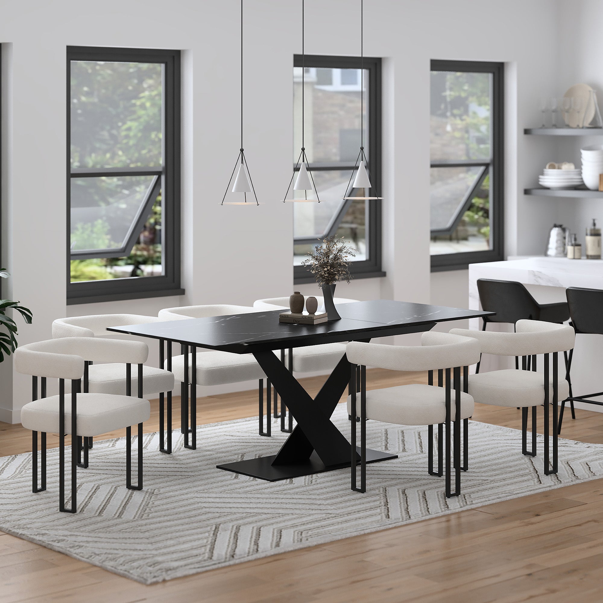 Julius/Scarlet 7Pc Dining Set