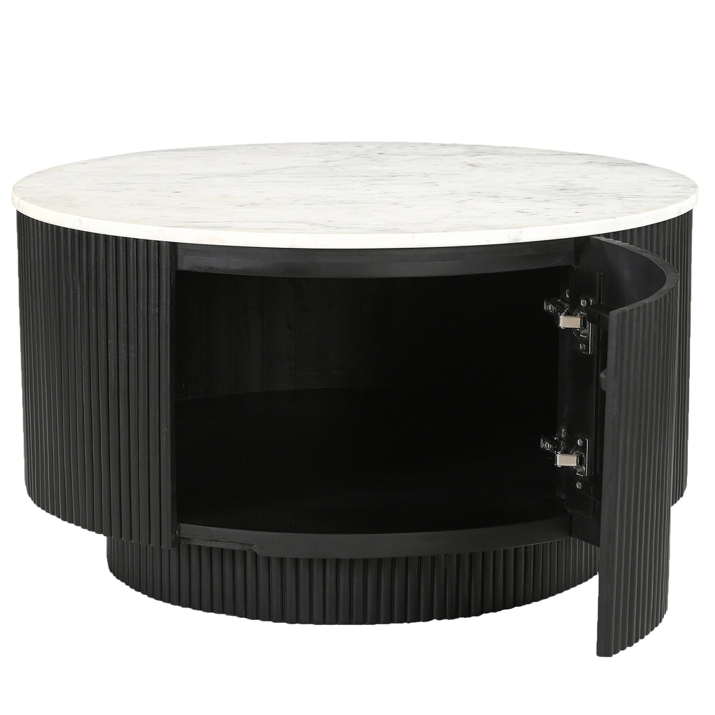 Reyna Round Coffee Table W/Storage