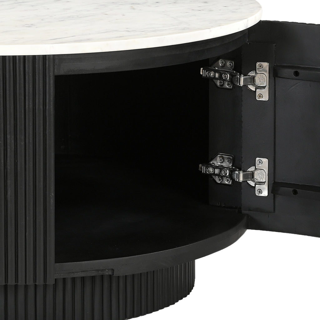Reyna Round Coffee Table W/Storage