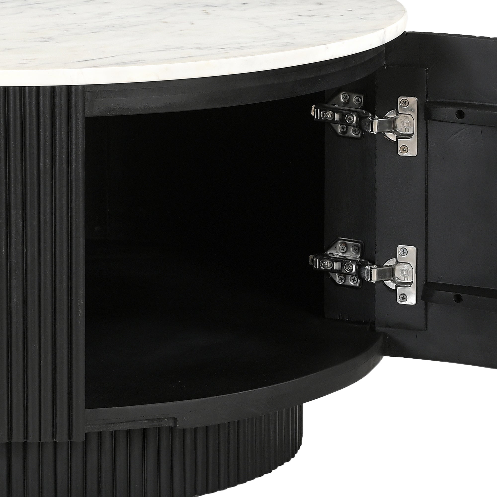 Reyna Round Coffee Table W/Storage