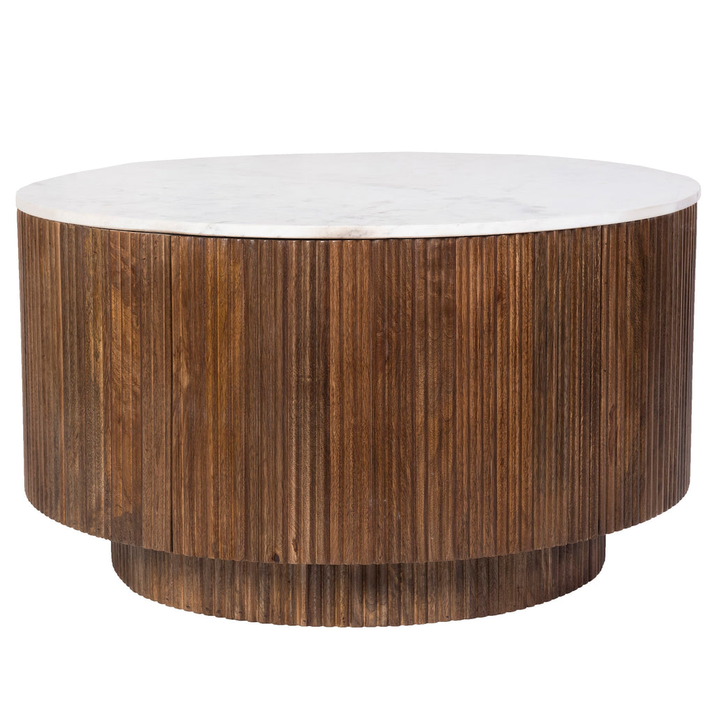 Reyna Round Coffee Table W/Storage