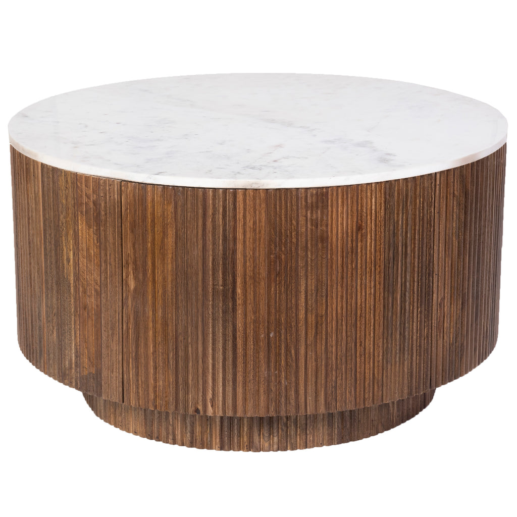 Reyna Round Coffee Table W/Storage