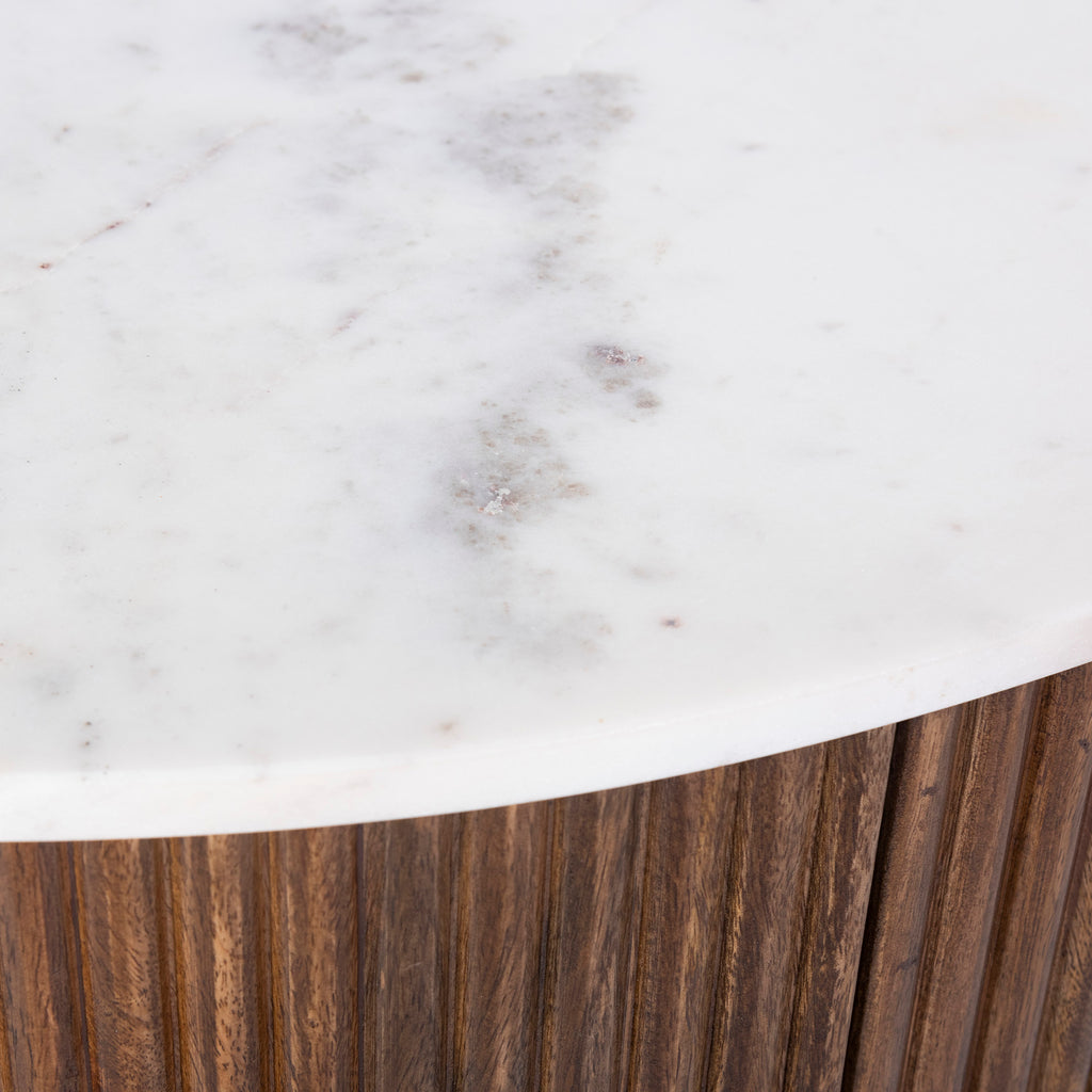 Reyna Round Coffee Table W/Storage