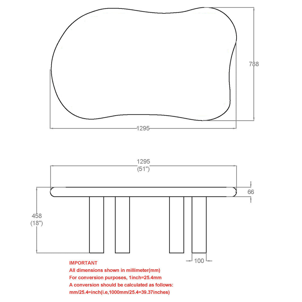 Zaloa Organic Coffee Table
