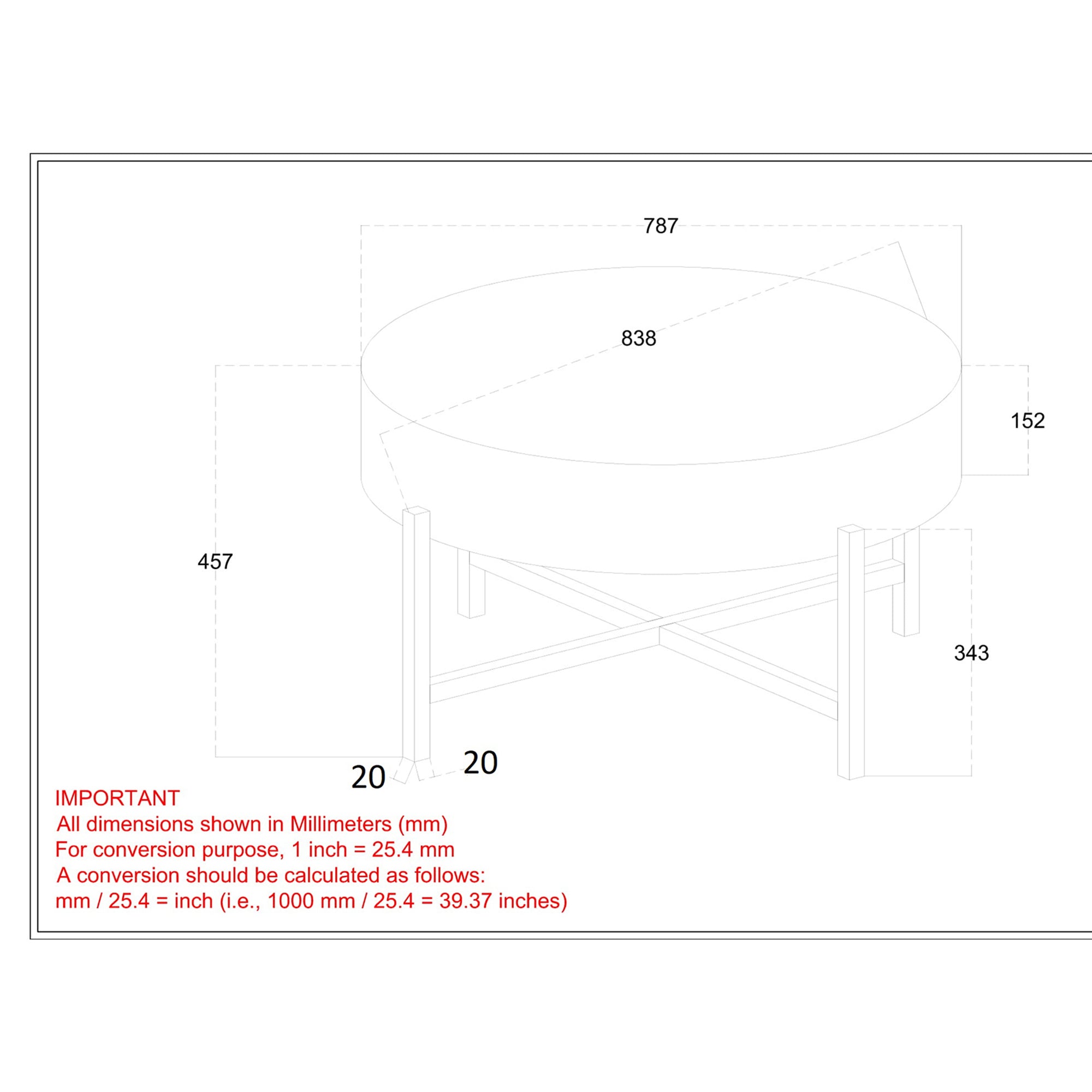 Blox Round Coffee Table