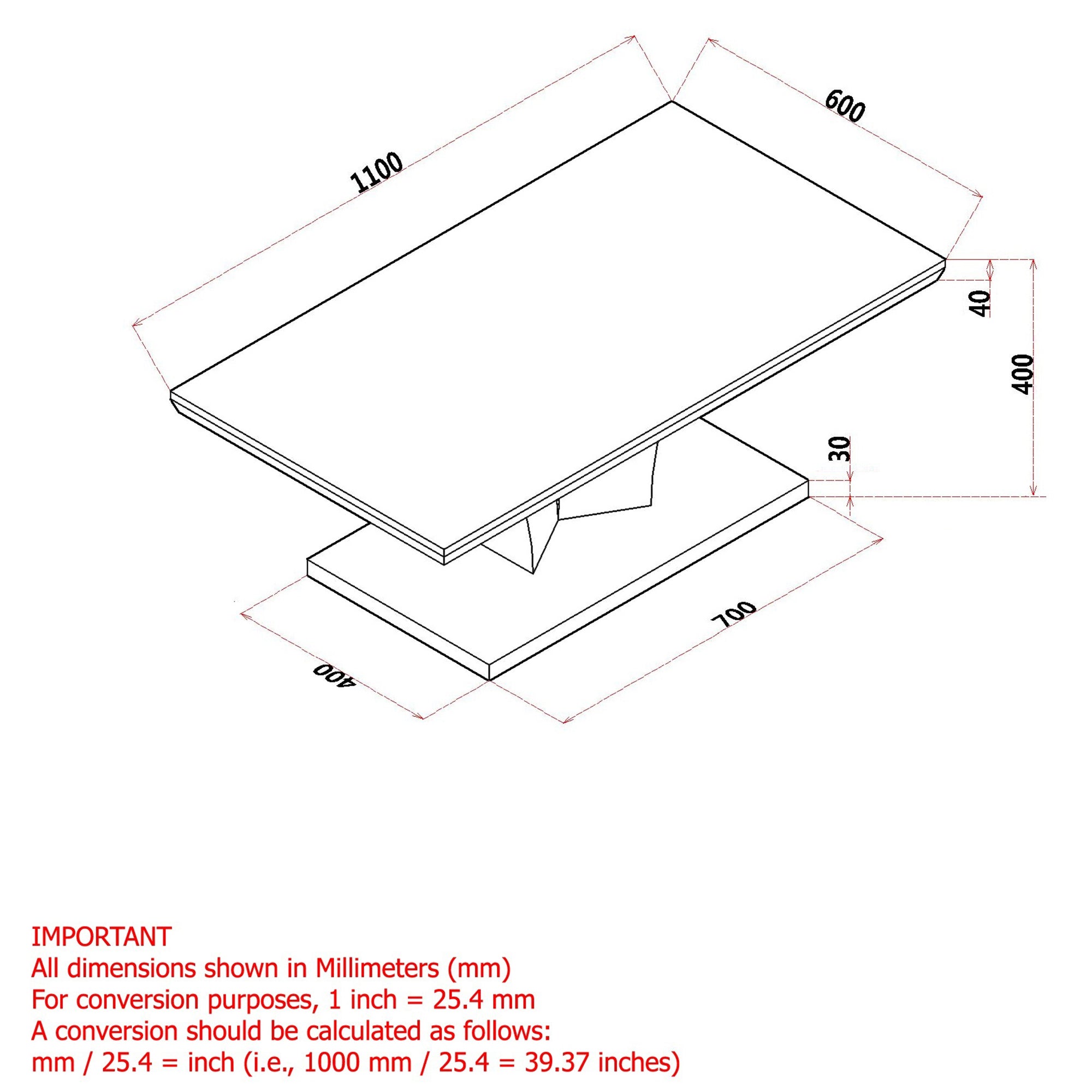 Napoli Rectangular Coffee Table