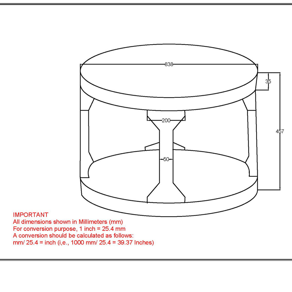 Avni Round Coffee Table