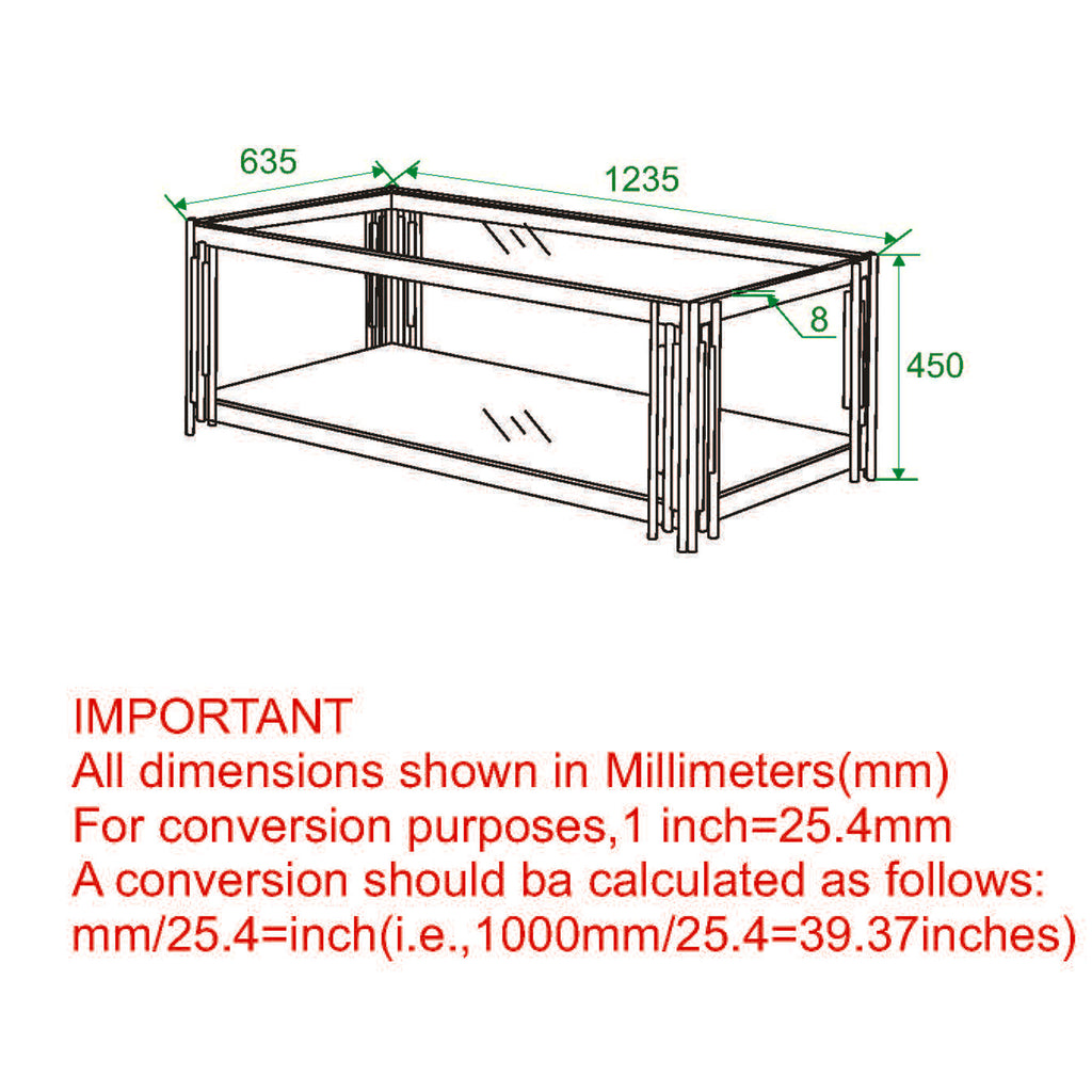 Estrel Rectangular Coffee Table