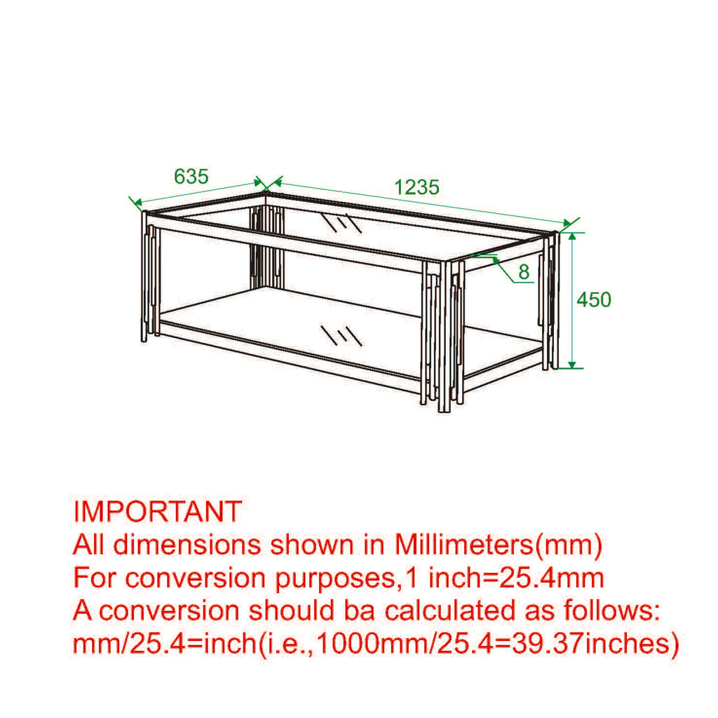 Estrel Rectangular Coffee Table
