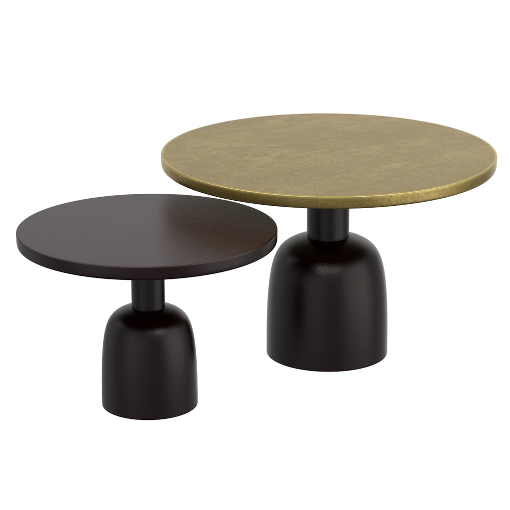 Adira 2Pc Round Coffee Table Set