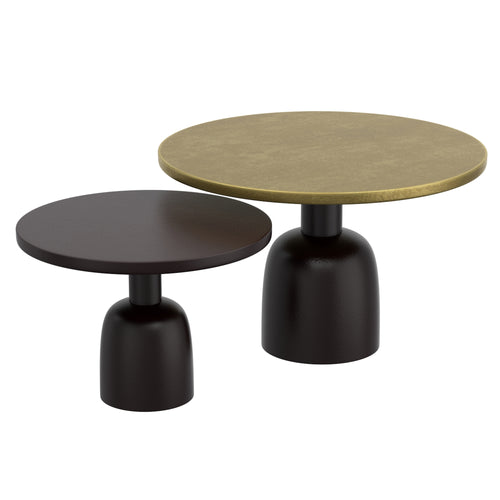Adira 2Pc Round Coffee Table Set