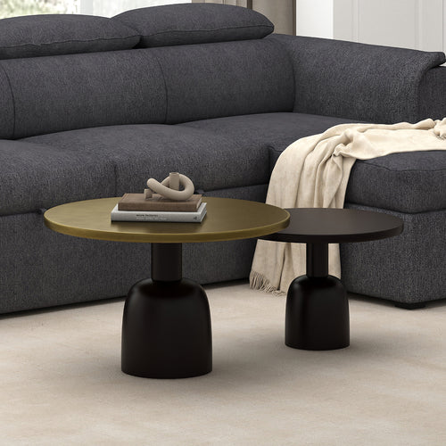 Adira 2Pc Round Coffee Table Set